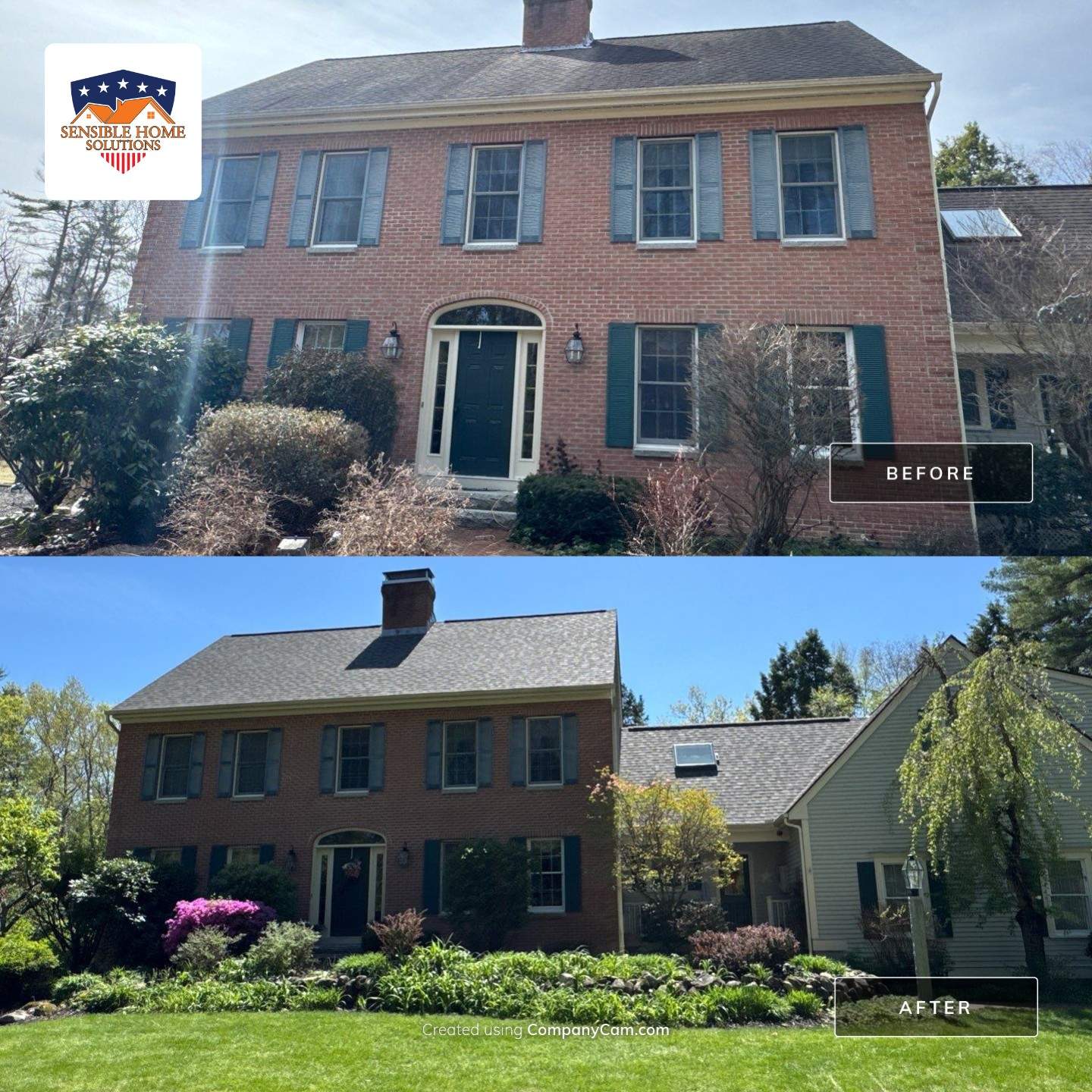 Veterans Helping Veterans – Full Roof Transformation with Owens Corning Driftwood! by Sensible Home Solutions