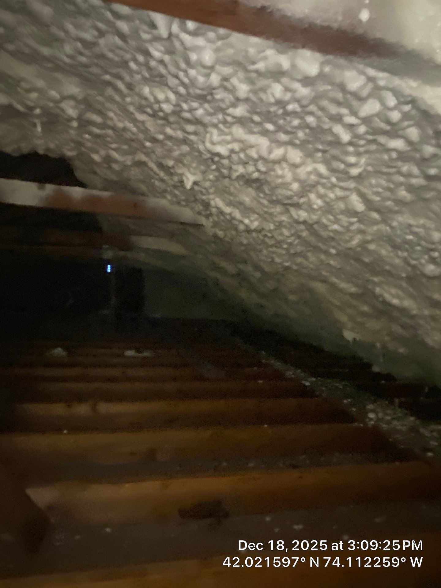 Attic Insulation using open cell spray foam by NYS Foam & Energy