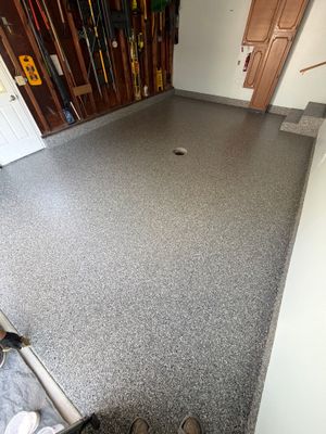 Basalt Epoxy Flake Floor Coating for Muskegon Residential Garage