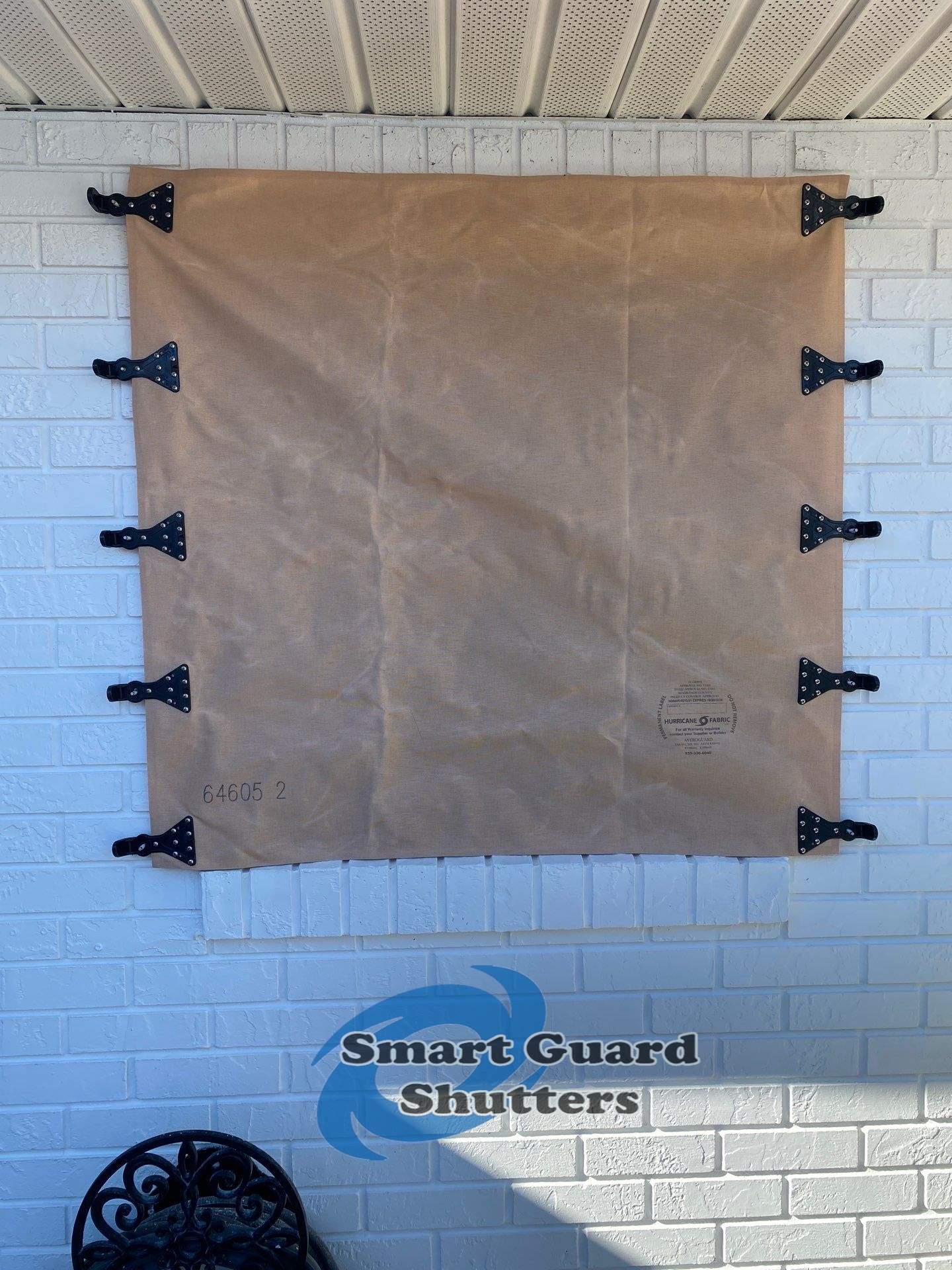 Hurricane Fabric in Tan by Smart Guard Shutters