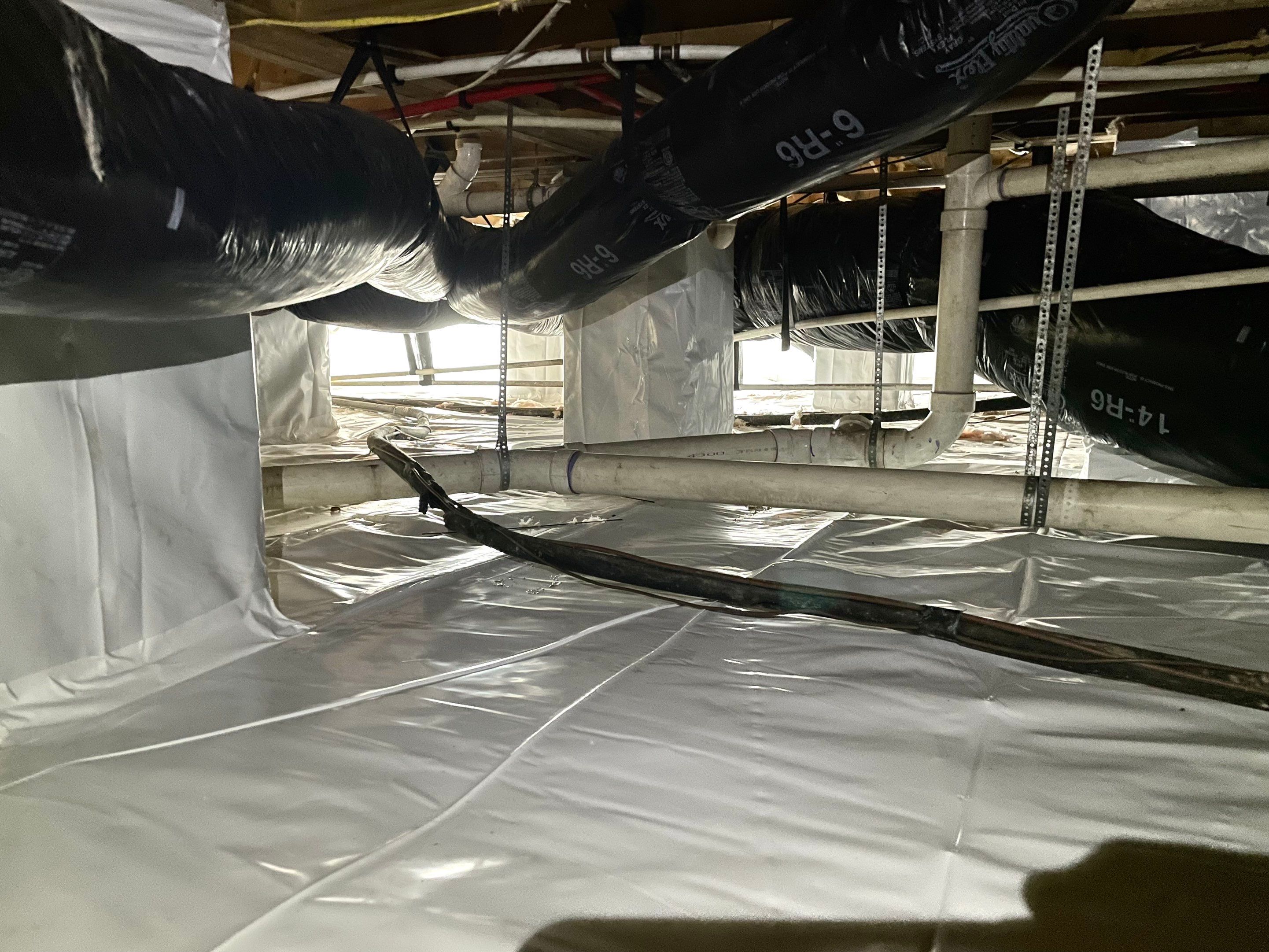 Premium Encapsulation with Bora-Foam using Bora-Foam Insulation by Impact Crawlspace