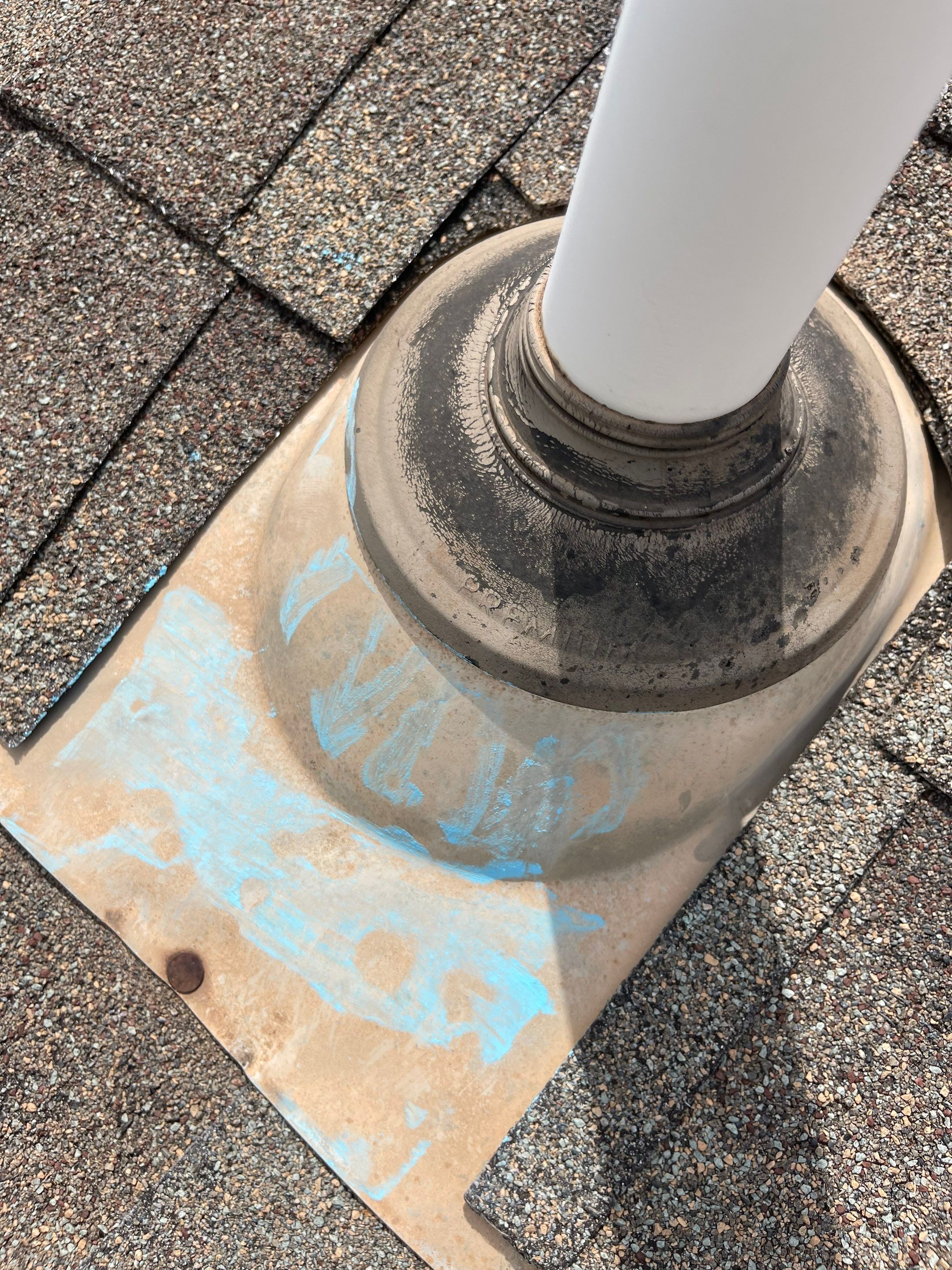 Hail Damage on a Roofing System by Icon Roofing And Construction 