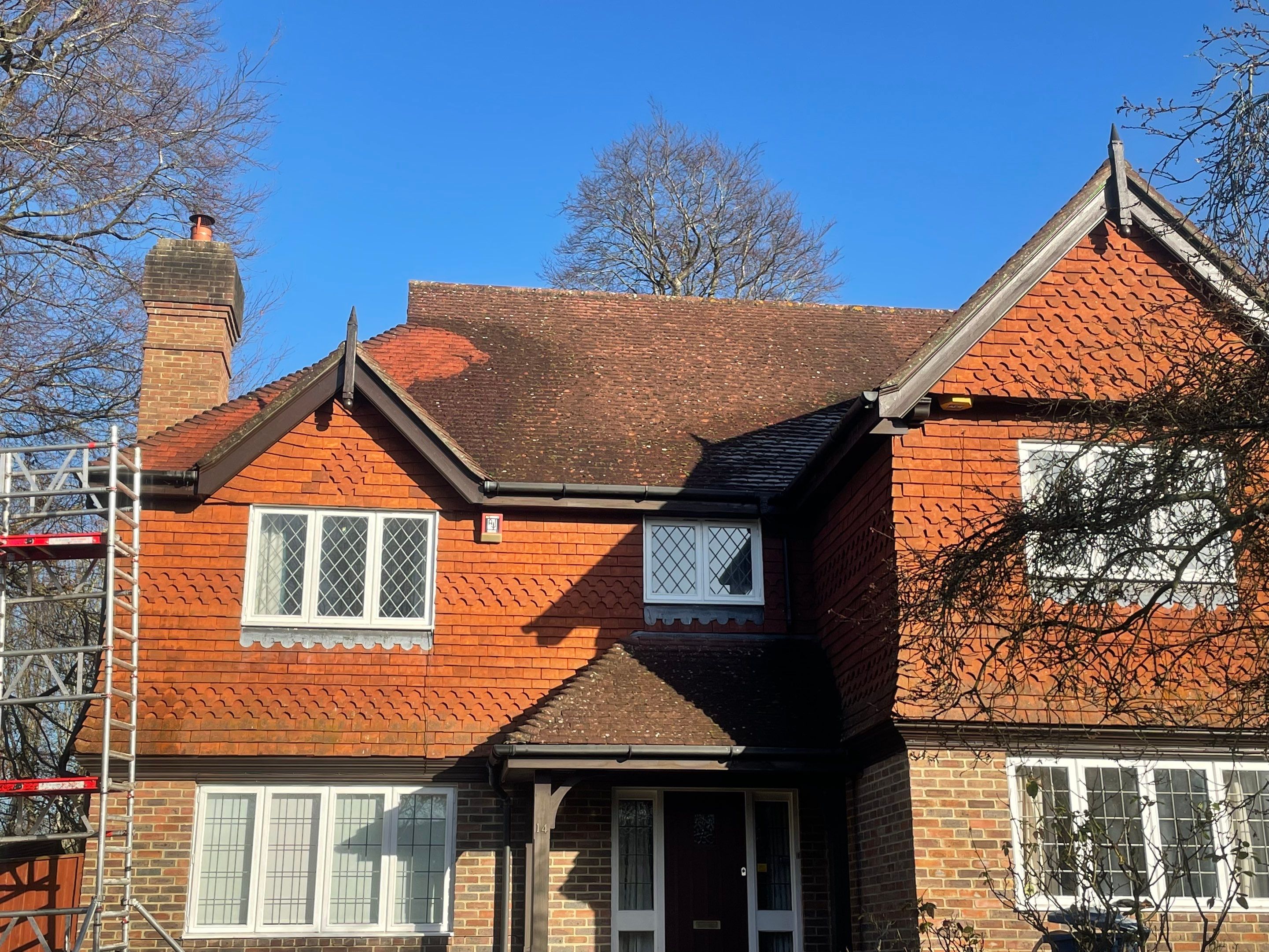 Roof Clean using Honda 15lpm Low Pressure Washing Machine by Ges Exterior Cleaning ltd