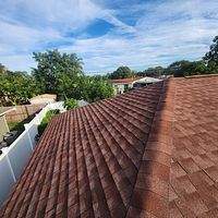 GAF Timberline HDZ Sunset Brick  by Total Roofing System The Metal Roof Experts
