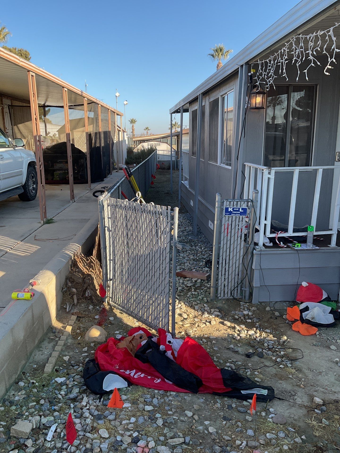 Fence Installation using Vinyl by Fence Guys Inc. 