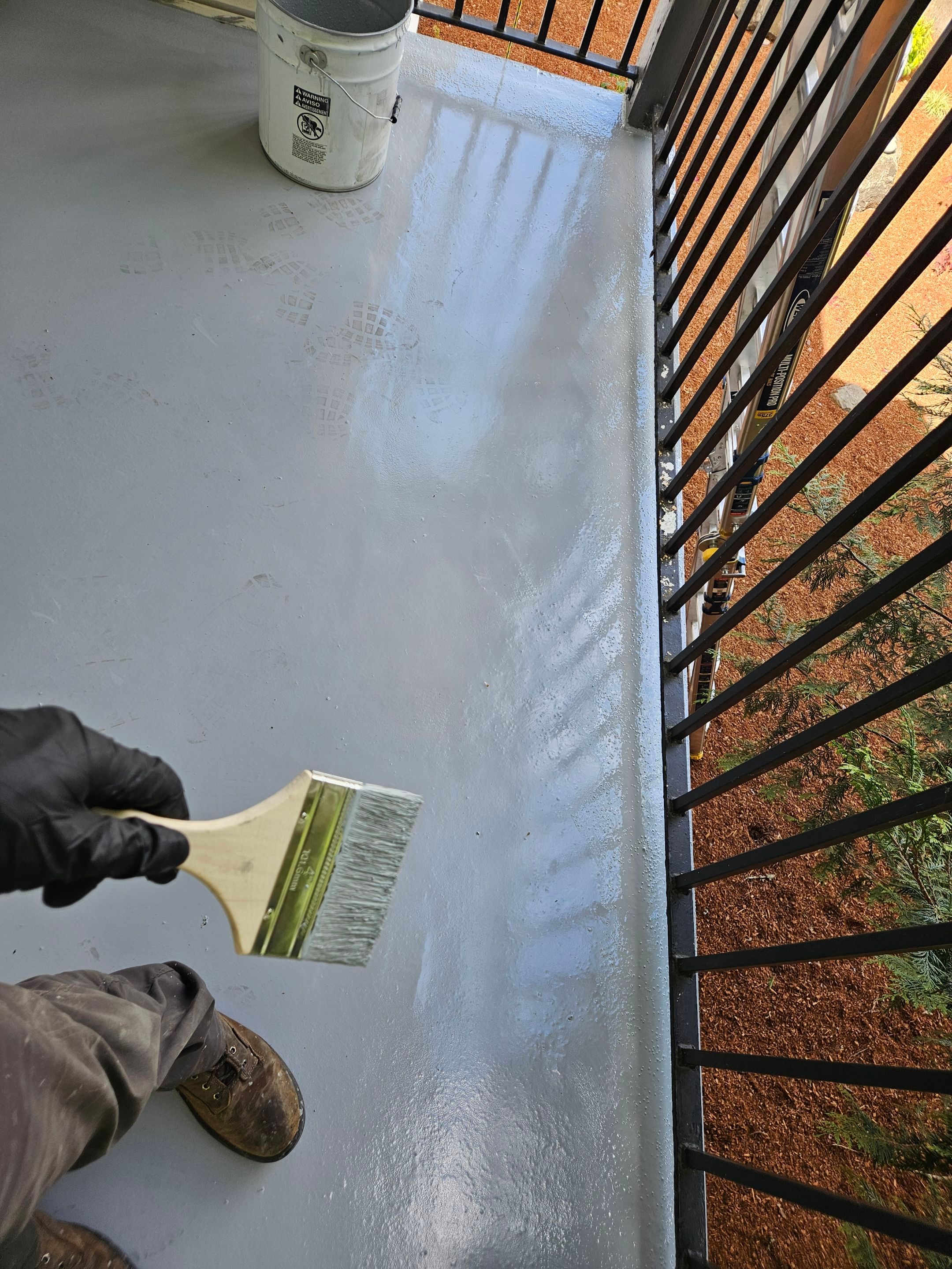 Wood Balcony Repairs and SIKA Pedestrian Deck Coating in Corvallis by BEST Roofing & Waterproofing