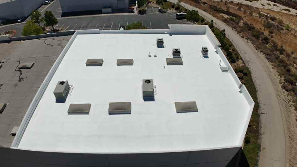 Project in Valencia by Shark Commercial Roofing Systems