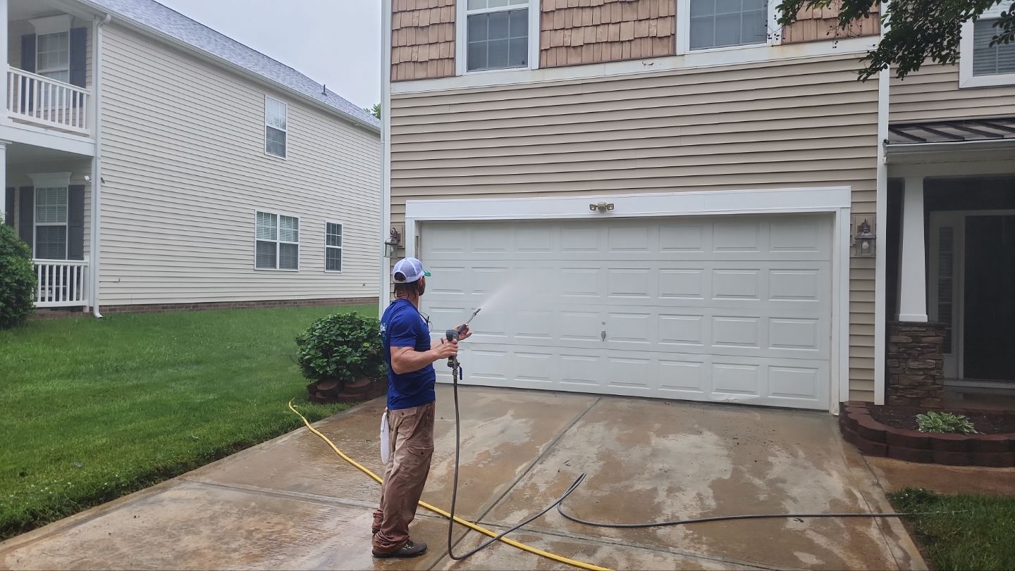 House Wash using cleaner by Power Wash Masters LLC