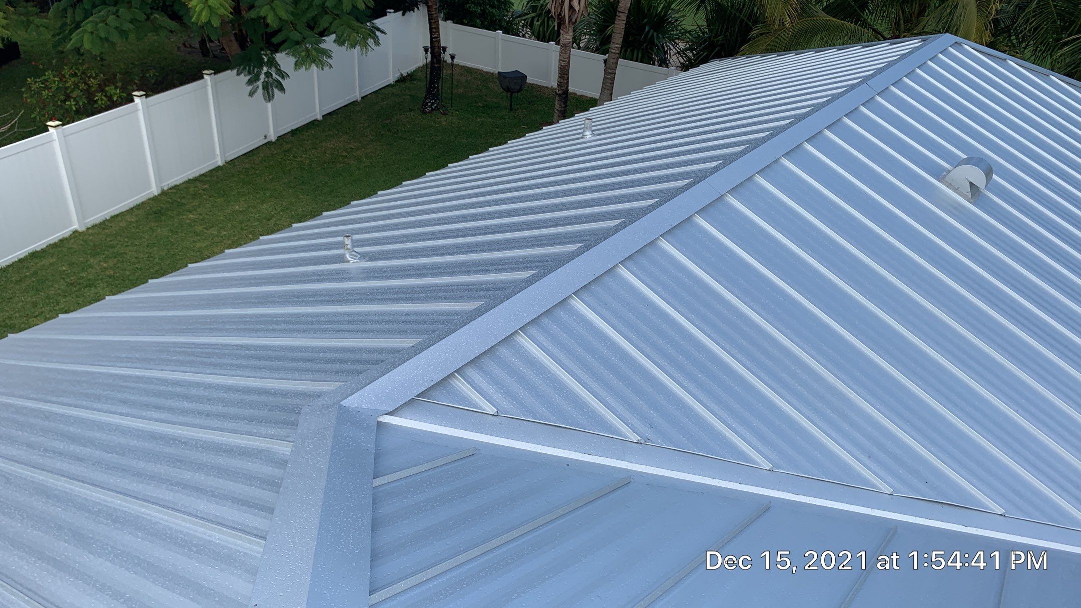 Residential Roofing Installation using 1" Nail strip metal roof by BLUES BROTHERS ROOFING