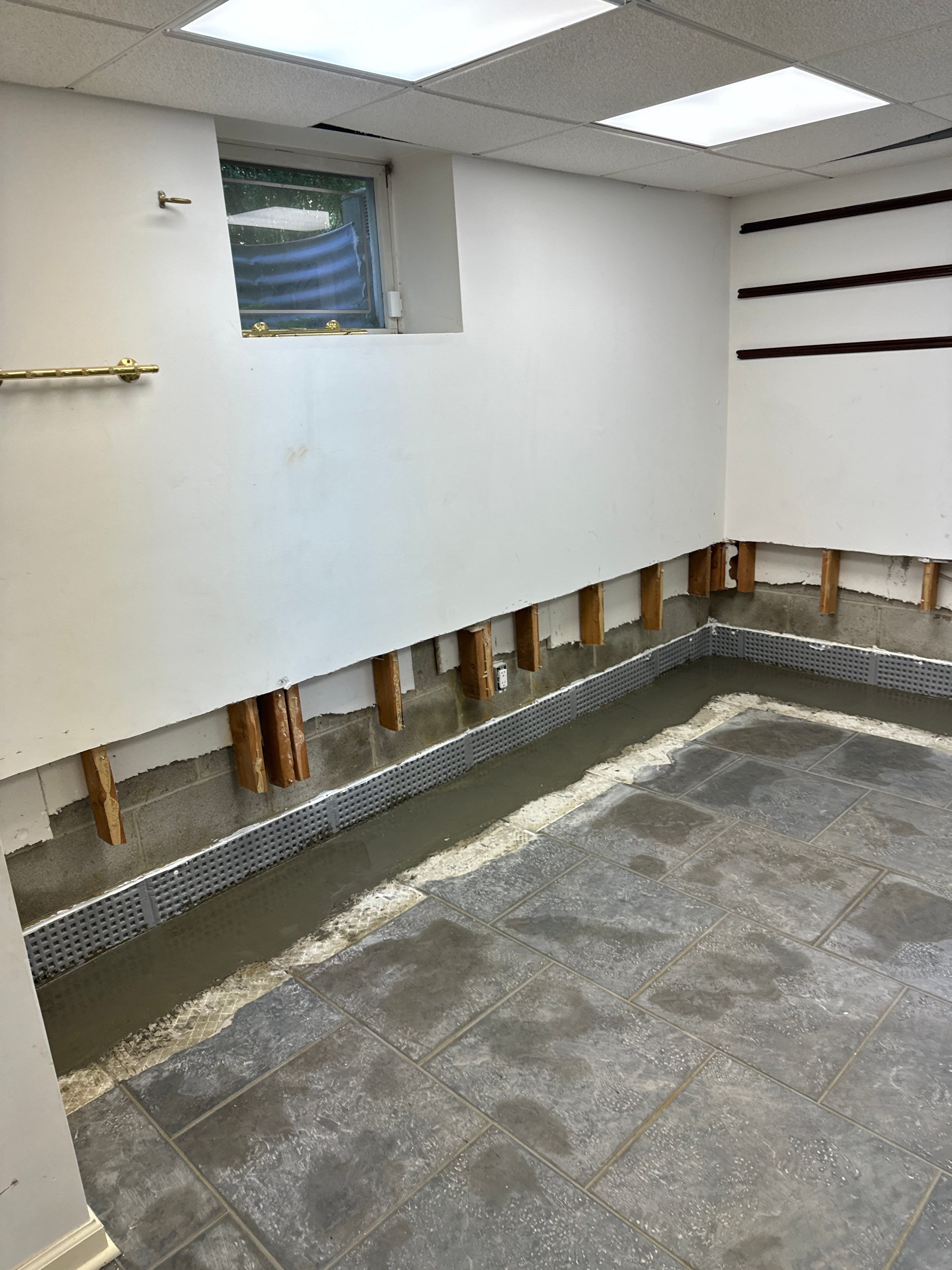 Interior French Drain Basking Ridge NJ by Pure Service Pro, LLC 