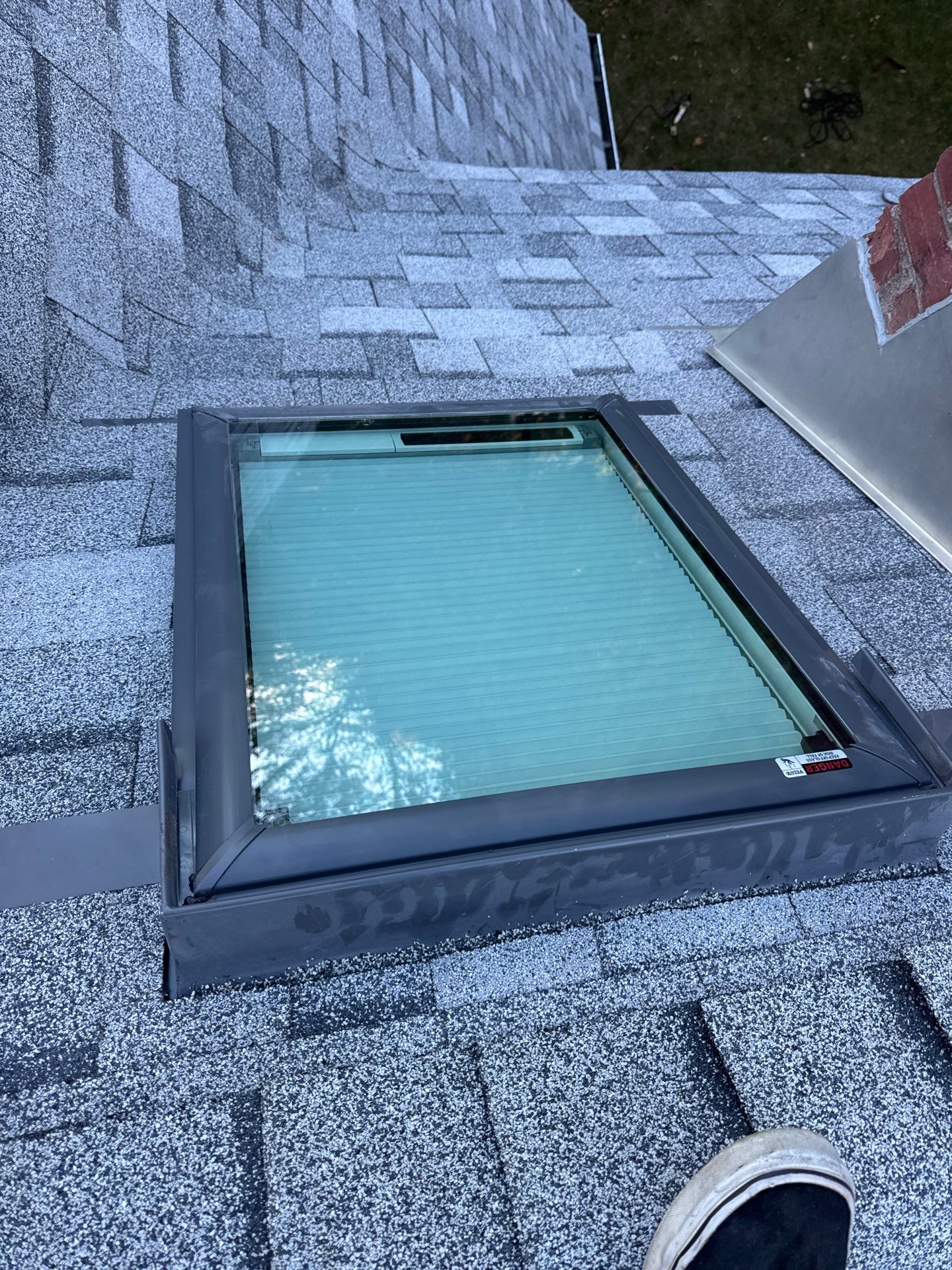 Full Roof & Porch EPDM Replacement with Skylight and Chimney Repairs by Mighty Dog Roofing of Greater Middlesex County