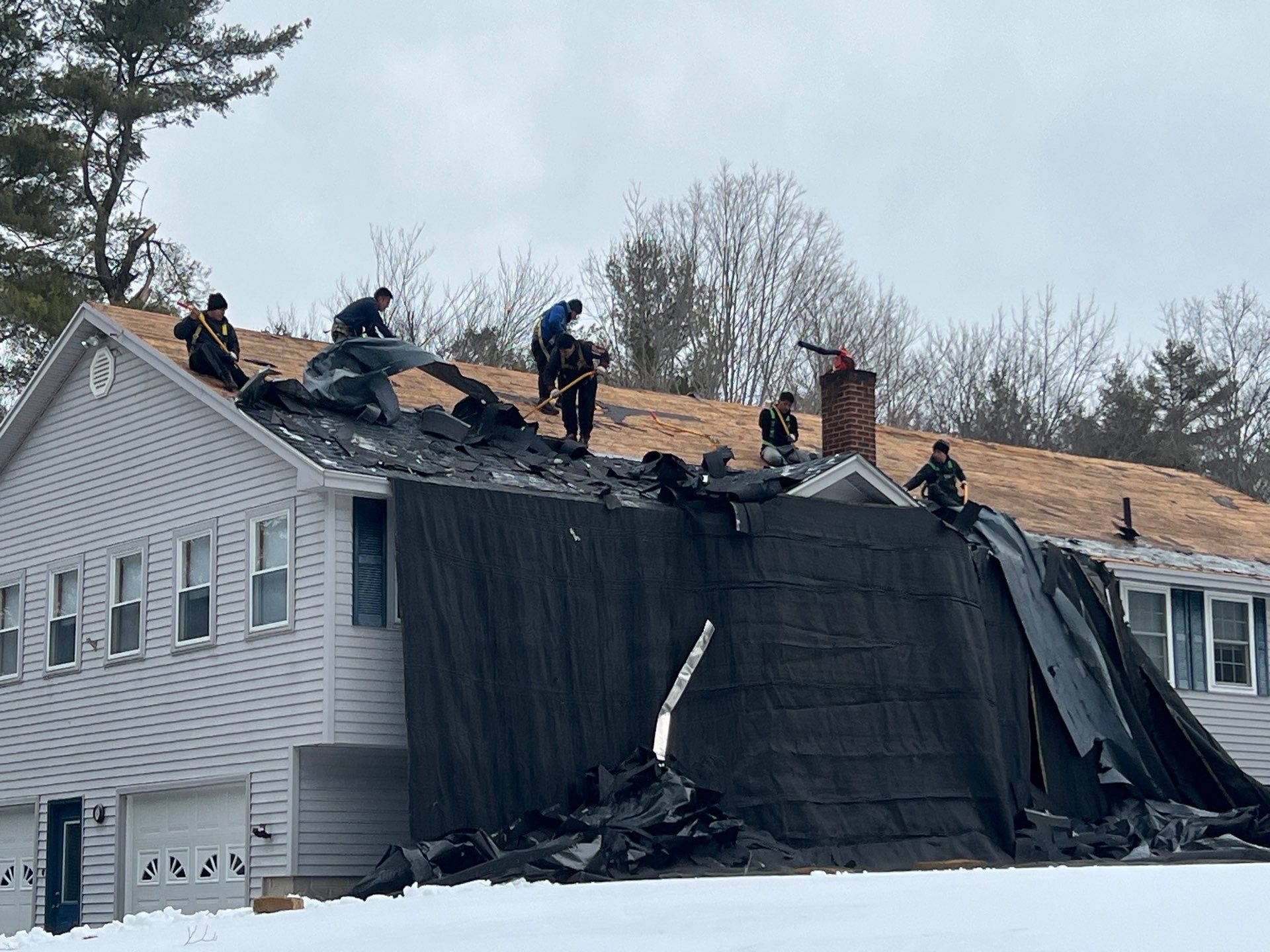New Roof Installation in Barnstead New Hampshire by Tall pine roofing