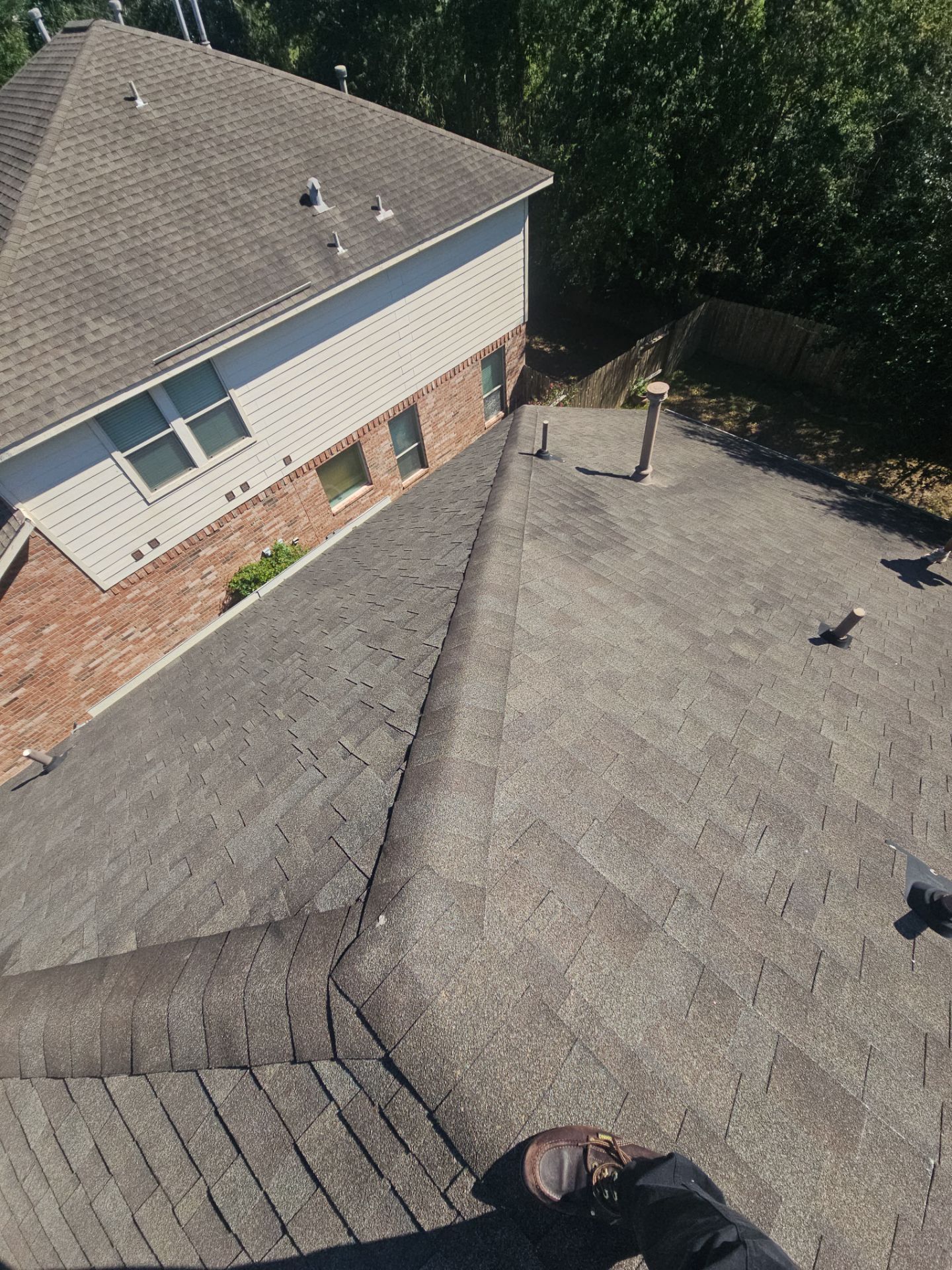 Hail Damage using Owen's Corning Duration (Lifetime) Shingles by Roof Repair Company