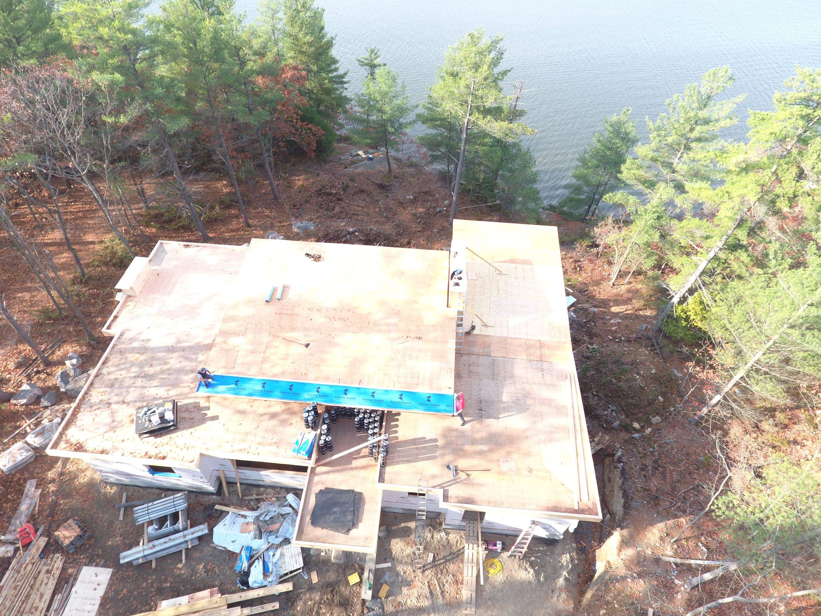 New Home Construction using 16" Standing Seam Panels by Jay Carter Roofing & Sheet Metal