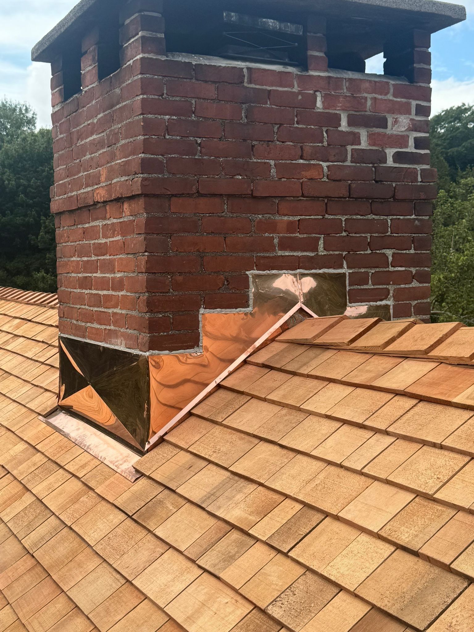 Red Cedar Roofing, Copper Gutters + Dormer Build by Rinaldi Brothers