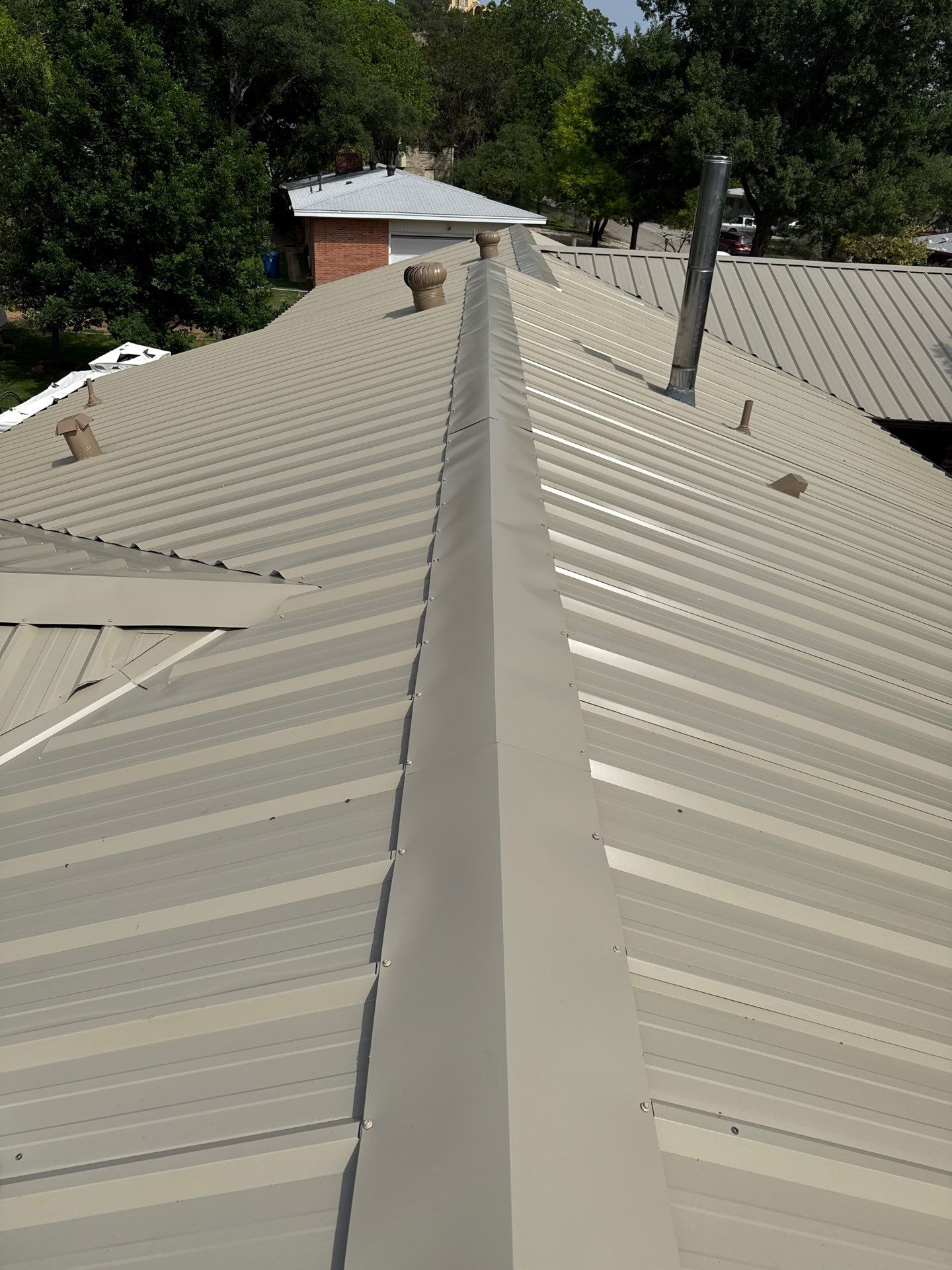 Residential Metal Roof Replacement and Custom Fascia Repair in Kerrville by Rich the Roofer LLC