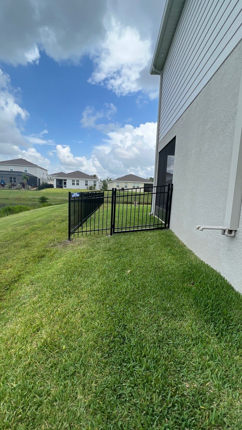 Parrish, FL 4ft. Tall 3-rail Black Aluminum Fence by Asap fence and gates, LLC