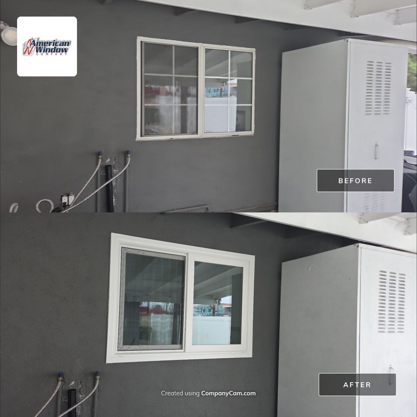 Milgard Tuscany window installation in Whittier, CA by American Window Company