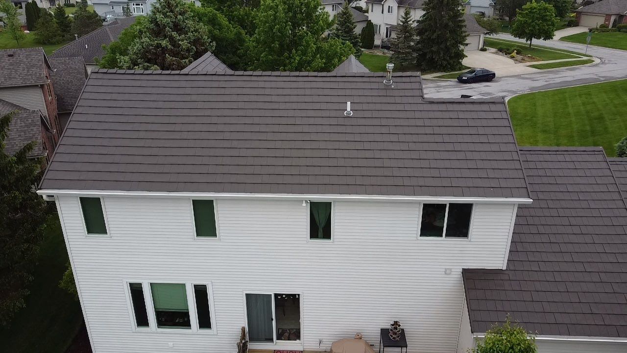 Metal Slate Shingle Roof Approved by HOA – Fort Wayne, Indiana by 4Ever Metal Roofing