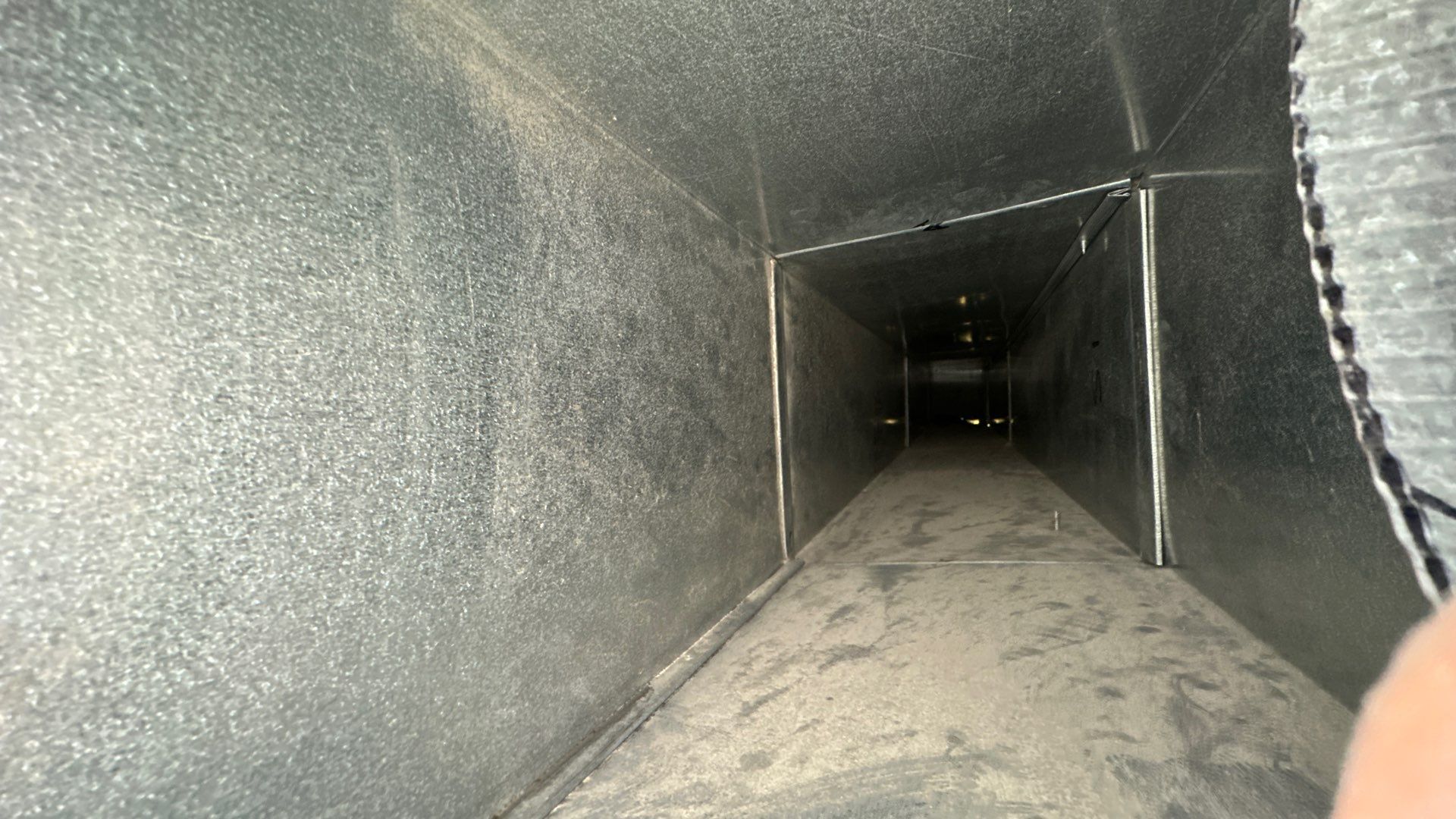 Air Duct Cleaning and Suspect Growth Removal Before and After Video/Photos Removal of mechanical component. by All Seasons Air Duct Cleaning 