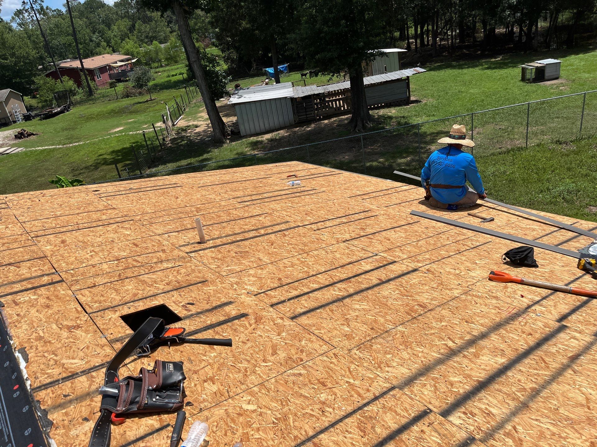 Residential Roofing Installation using Owen's Corning Duration (Lifetime) Shingles by Roof Repair Company
