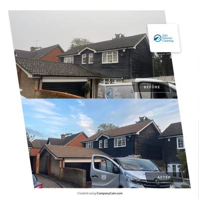 Roof Clean and Biocide Treatment using Honda 15lpm Low Pressure Washing Machine