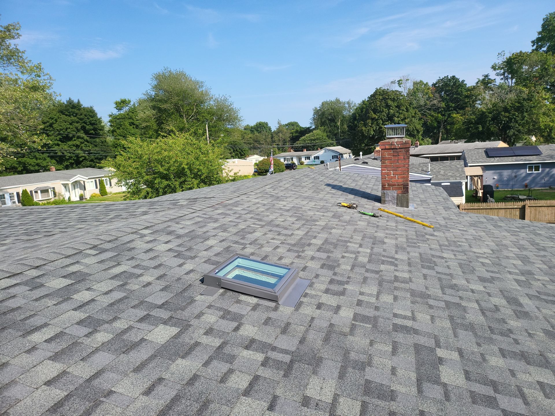 Residential Roofing Installation using Owens Corning TruDefinition Duration AR - Estate Gray by A Plus Exterior