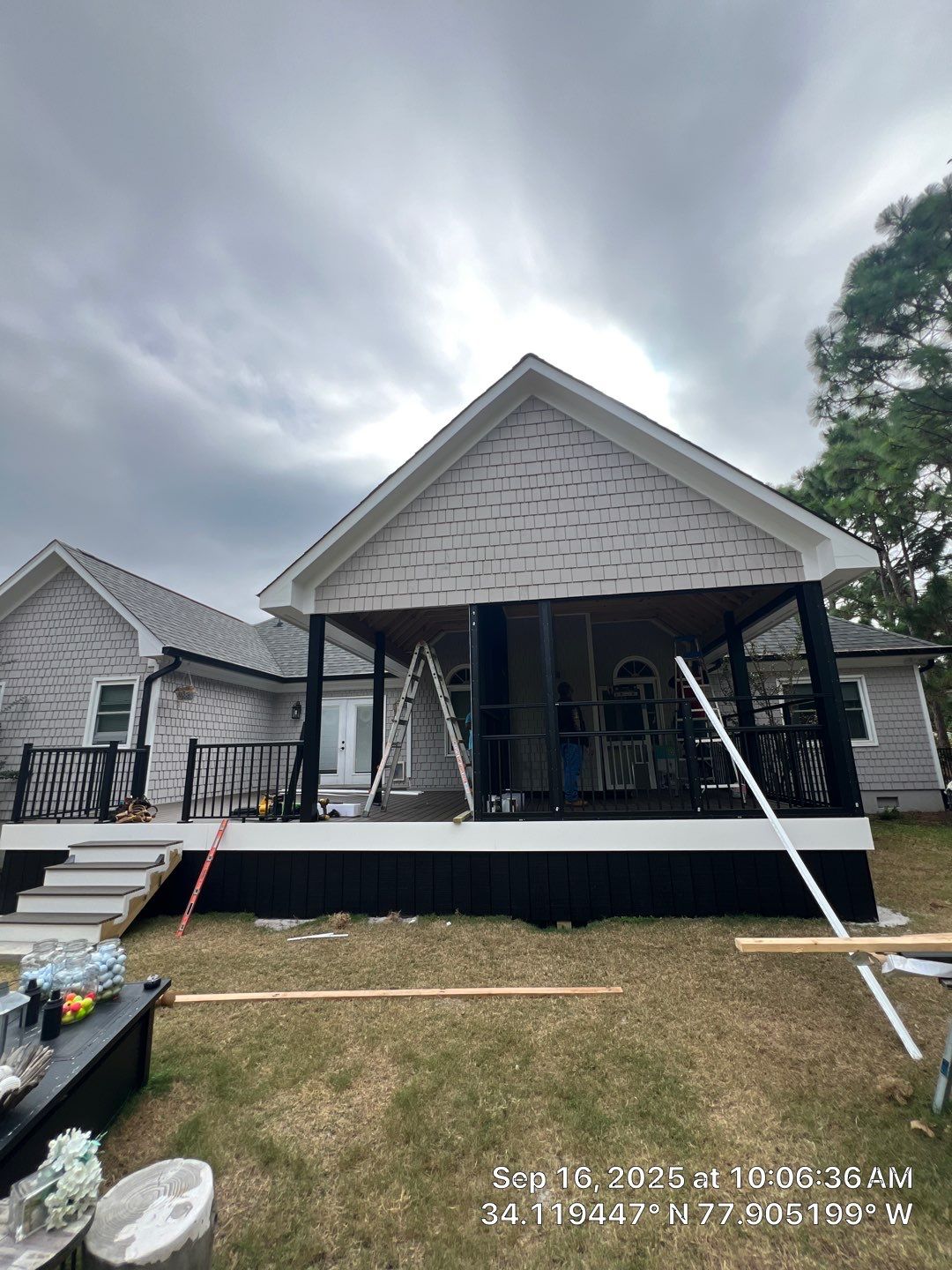 Back Porch Addition in Beau Rivage by RGR Construction and Roofing, LLC