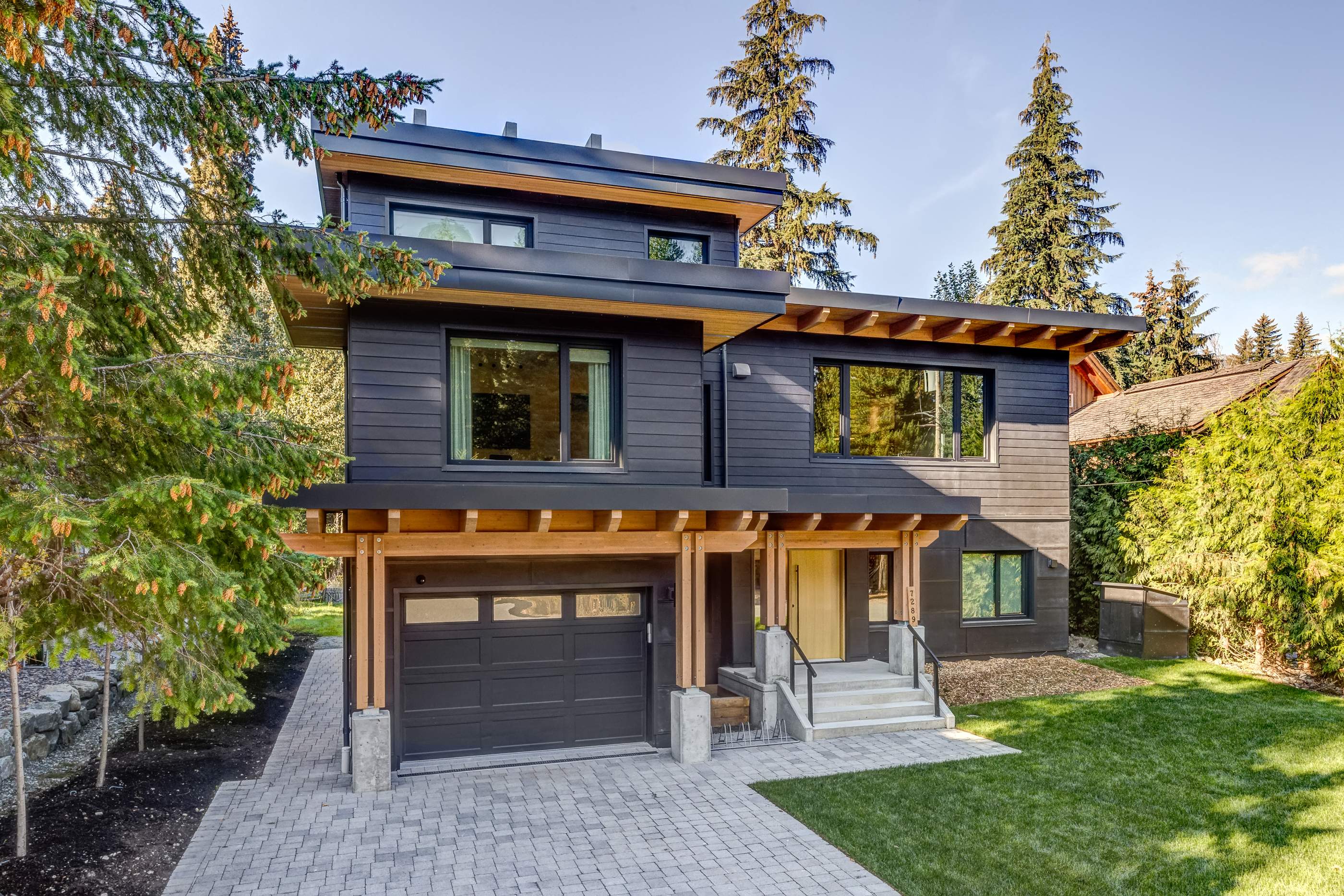 White Gold Residence – Interior & Exterior Painting + Wood Finishing- Whistler by Top Coats Professional Painting