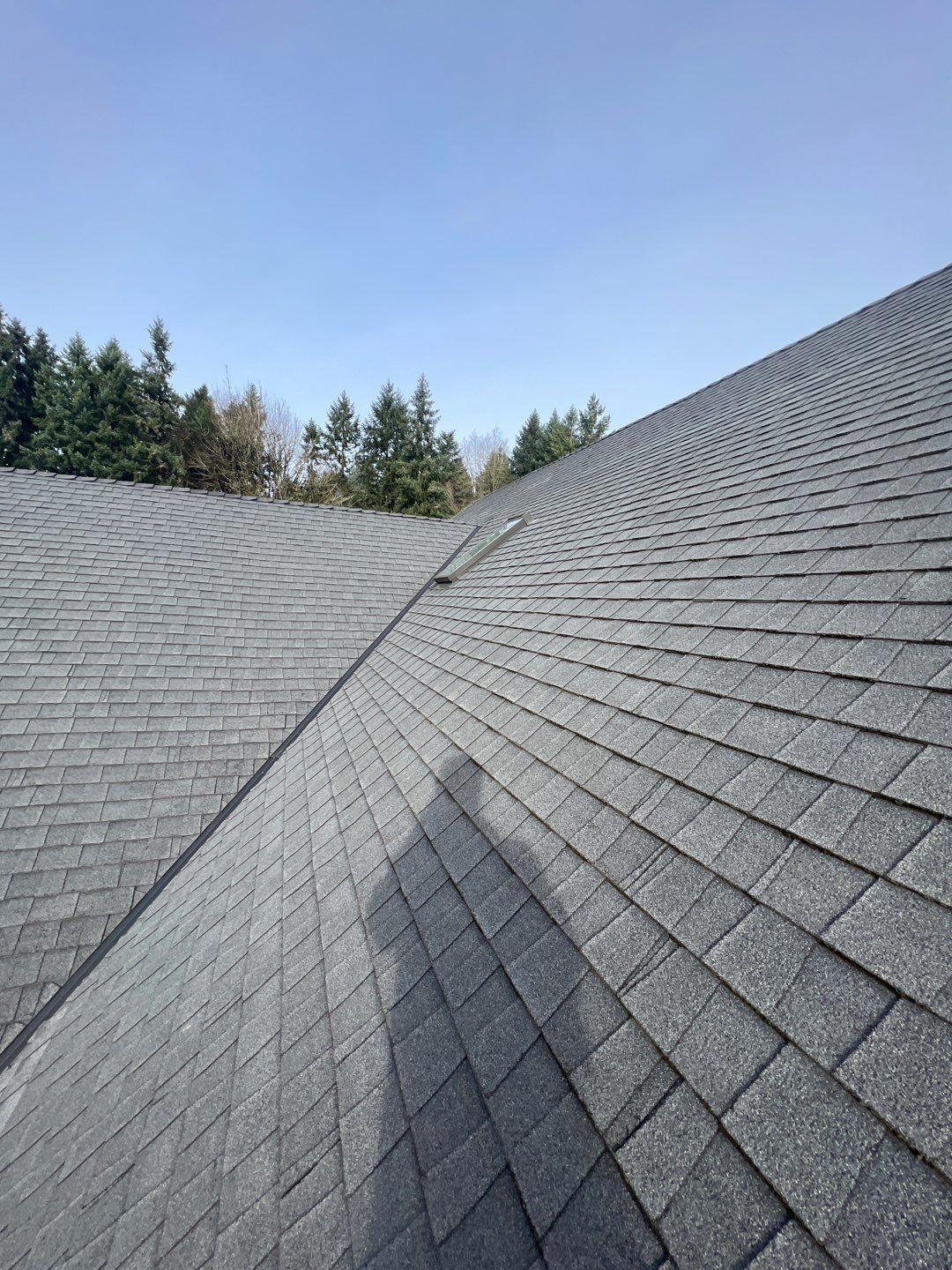 Residential Roofing Installation using Malarkey Vista (Color: Black Oak) by Orezona Building & Roofing Company, Inc.