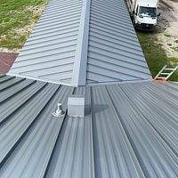 .032 1.5" Mechanical Seam Pre-Weathered  by Total Roofing System The Metal Roof Experts