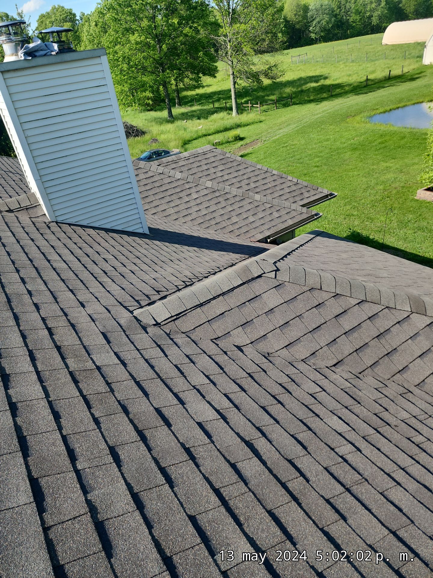 Atlas Pinnacle, Color, Weathered Wood, Drip Edge, Color, Royal Brown by Eagle Eye Roofing