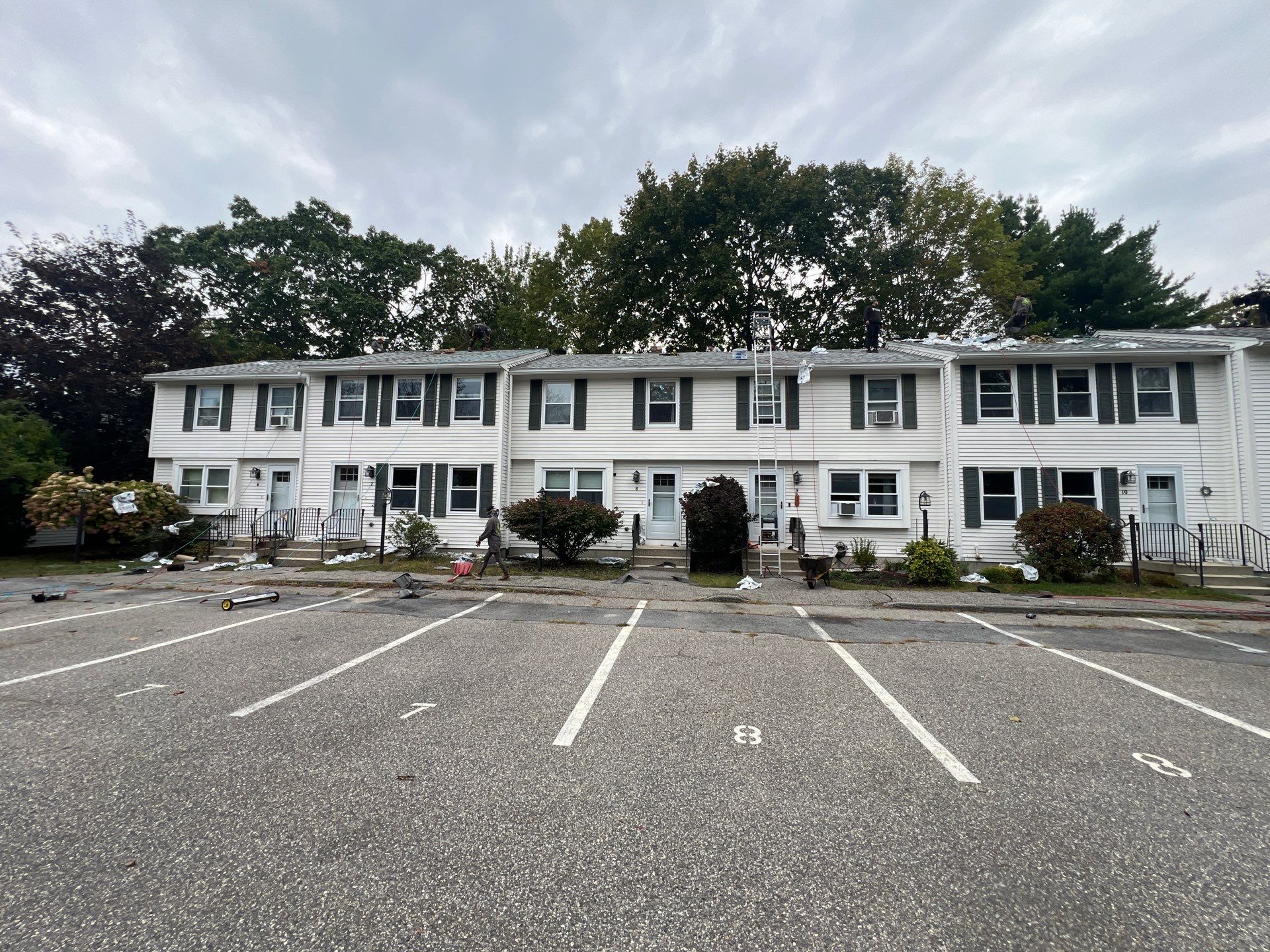 Multi-Unit Townhouse Asphalt Roofing Replacement in Saco by Tall pine roofing