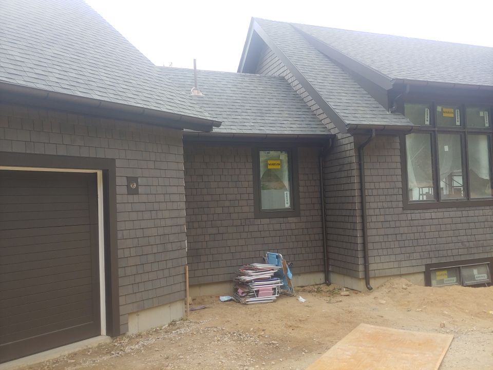 Gutter Installation using Half Round Aluminum Gutter in Brewster, MA by Gutter Pro Enterprises