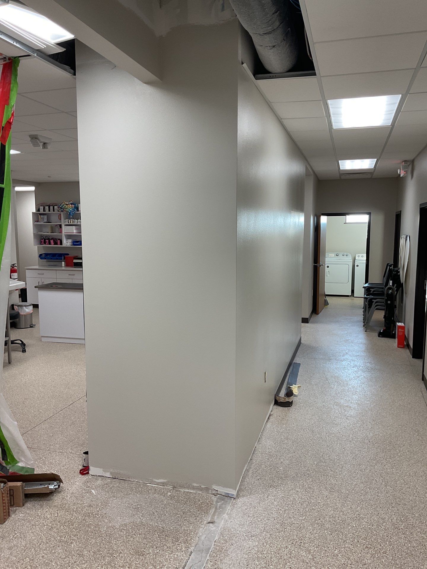 Commercial Interior Renovation for Prairie Creek Pet Hospital by Select Painting, Coatings & Garage Cabinets