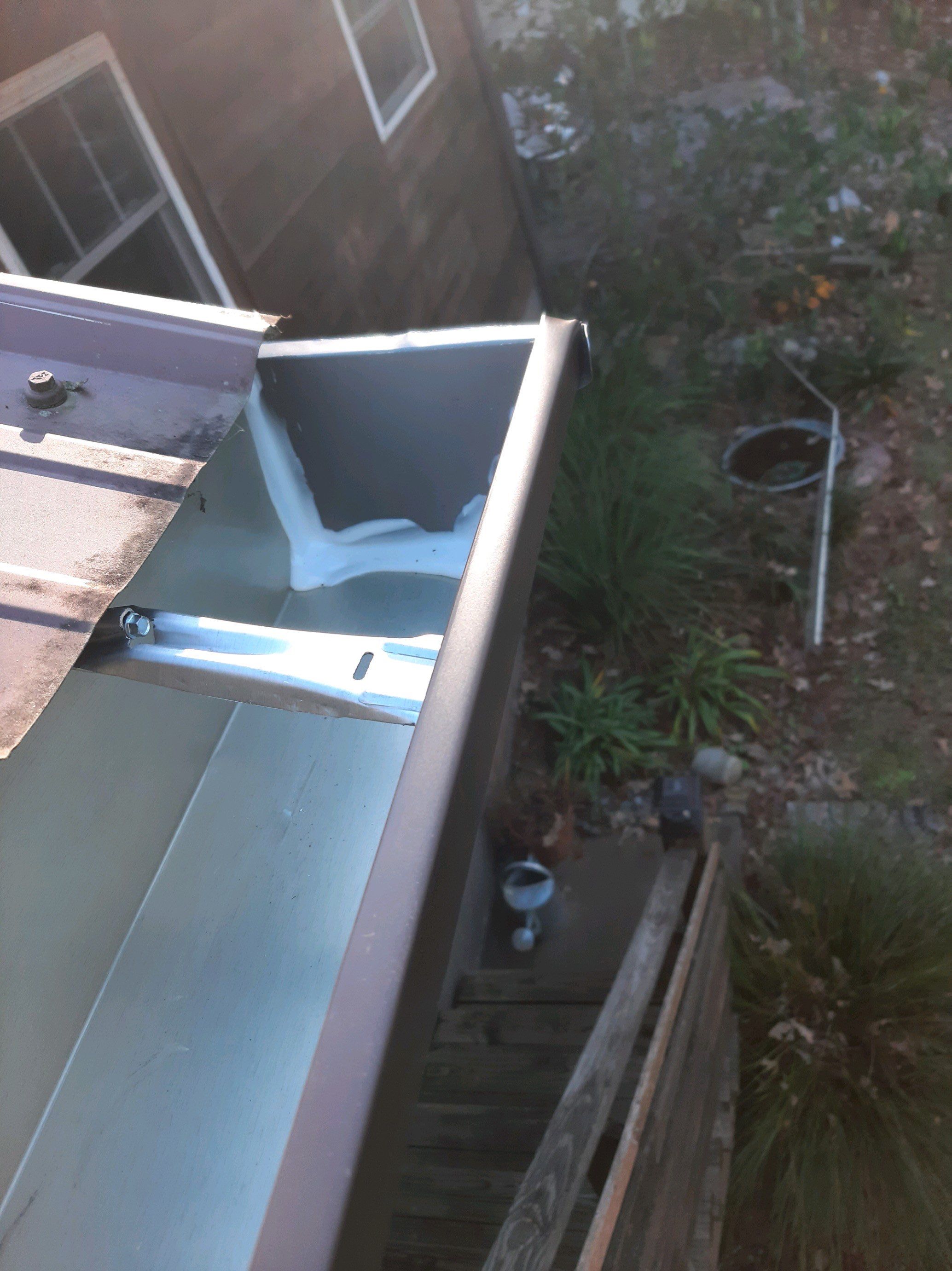 Gutter Installation using Royal Brown K-Style Seamless Gutters and LeafBlaster Pro Gutter Guards by Gutter Professors