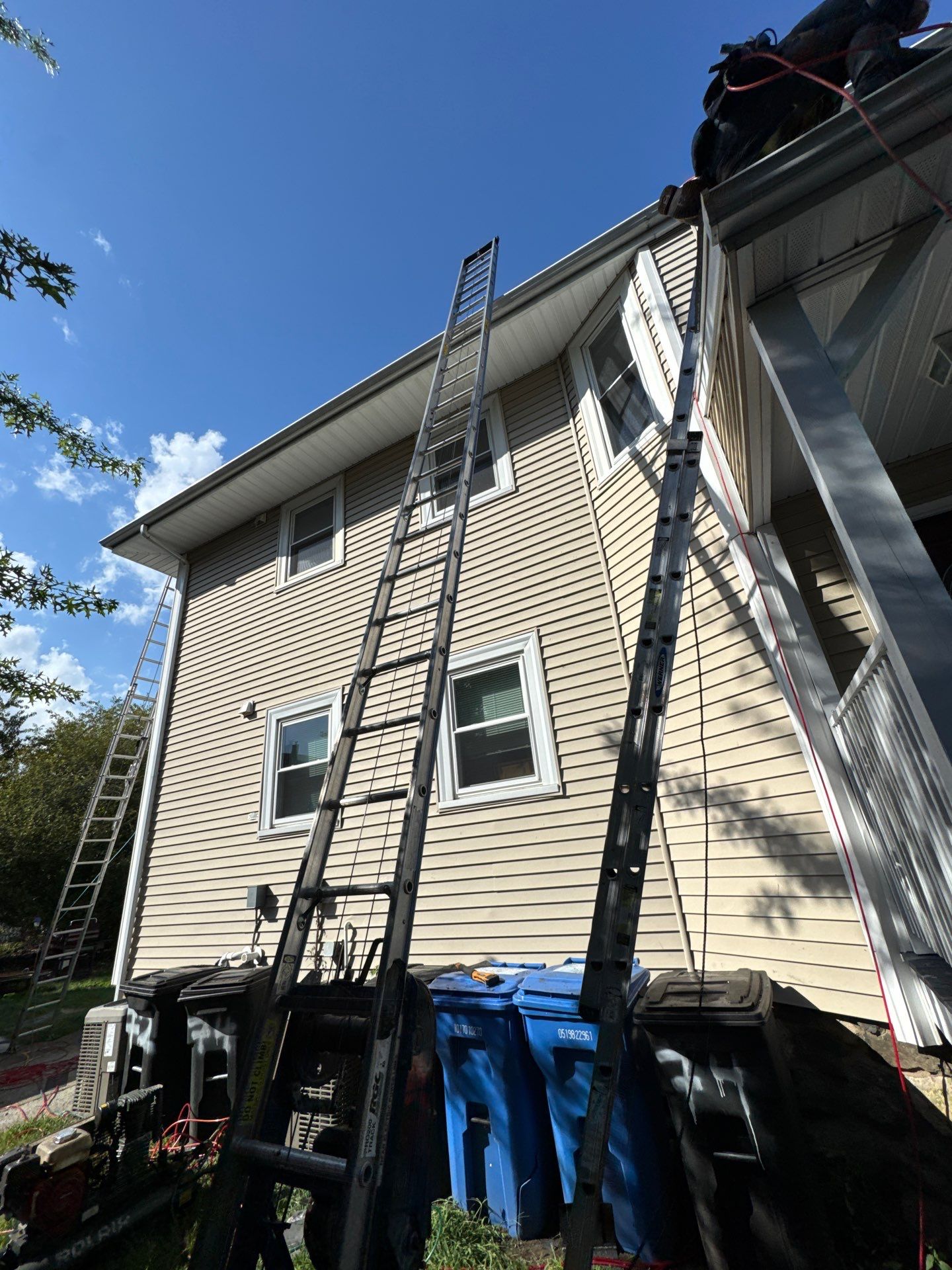 Roof Replacement with Skylight Flashing in Waltham, MA by Mighty Dog Roofing of Greater Middlesex County