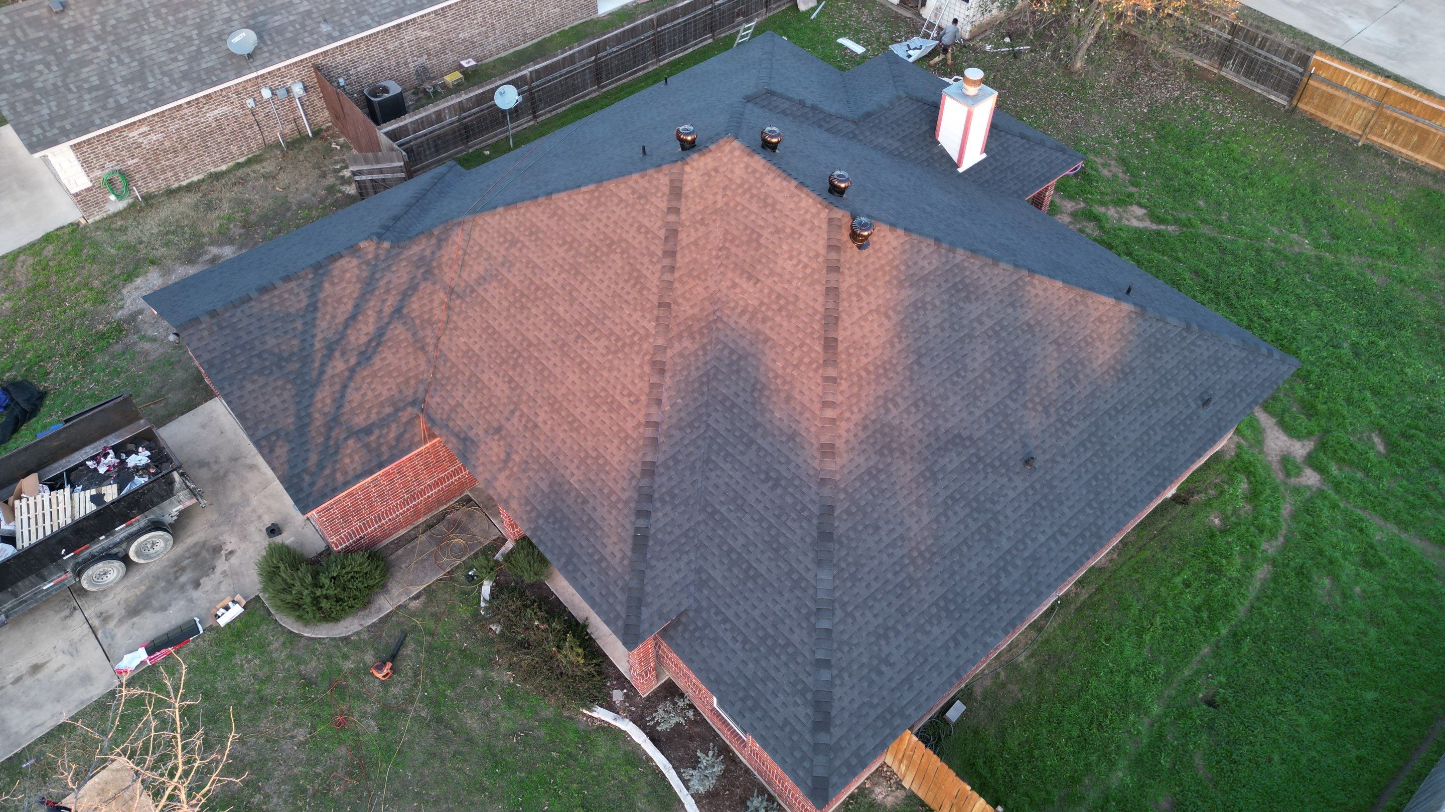 Temple TX — Hail Damage Roof Replacement & Chimney Cricket Installation, West Temple by ROAM Roof & Solar