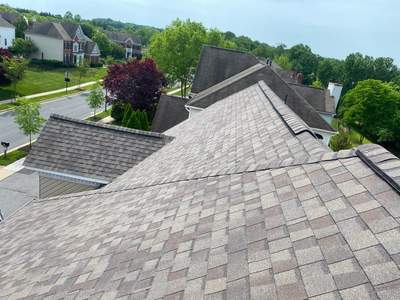 Residential Roofing Installation using CertainTeed Landmark AR - Weathered Wood