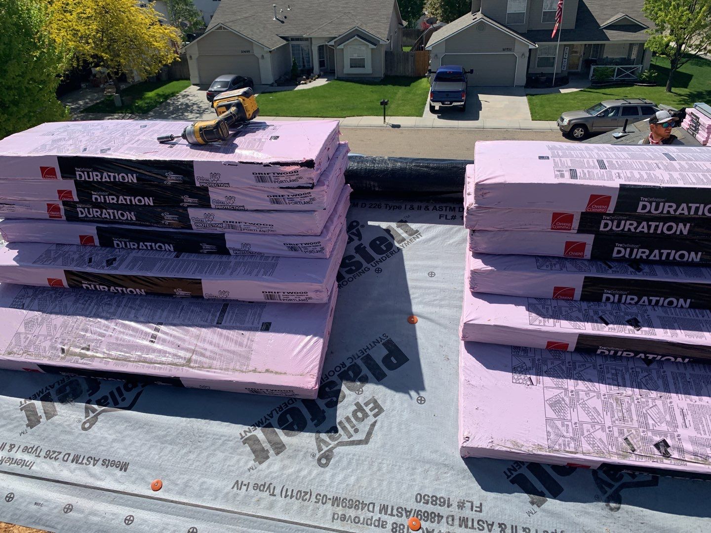 Nampa Idaho Two Story Residential Roofing Installation using Owens Corning by ID Roofing LLC