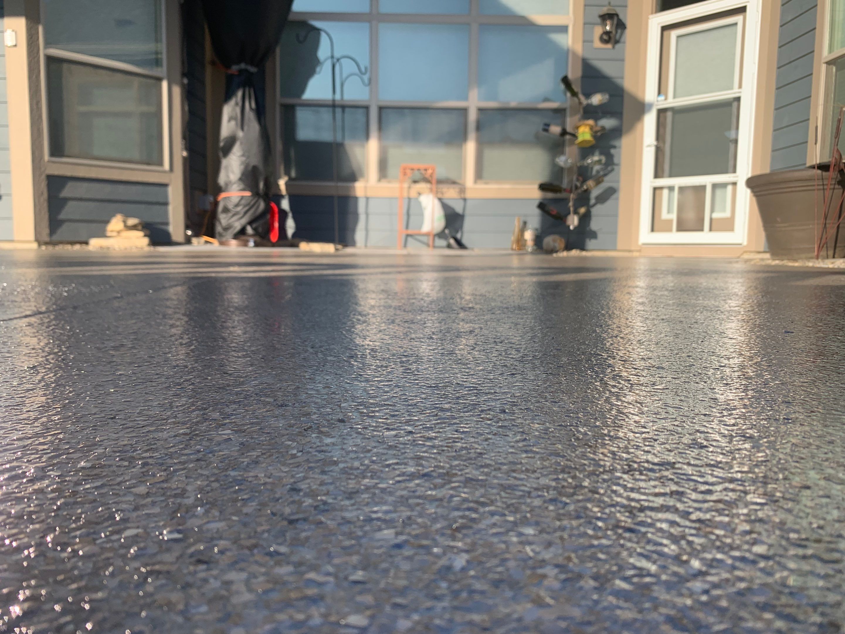 Patio Installation using Flint by Your1DayFloor.com