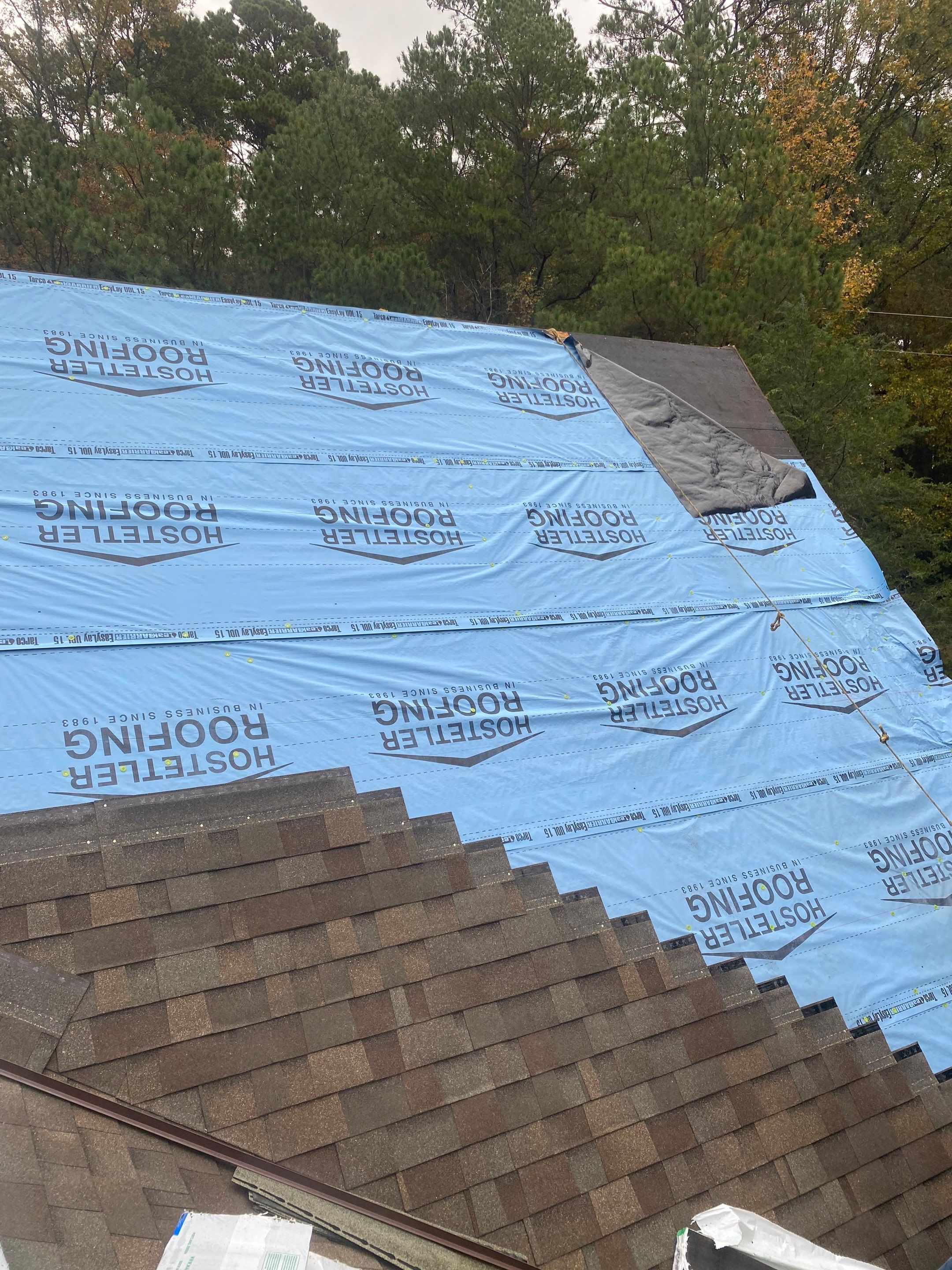Residential Roofing Repair using Malarkey Highlander: Natural Wood by Hostetler Roofing