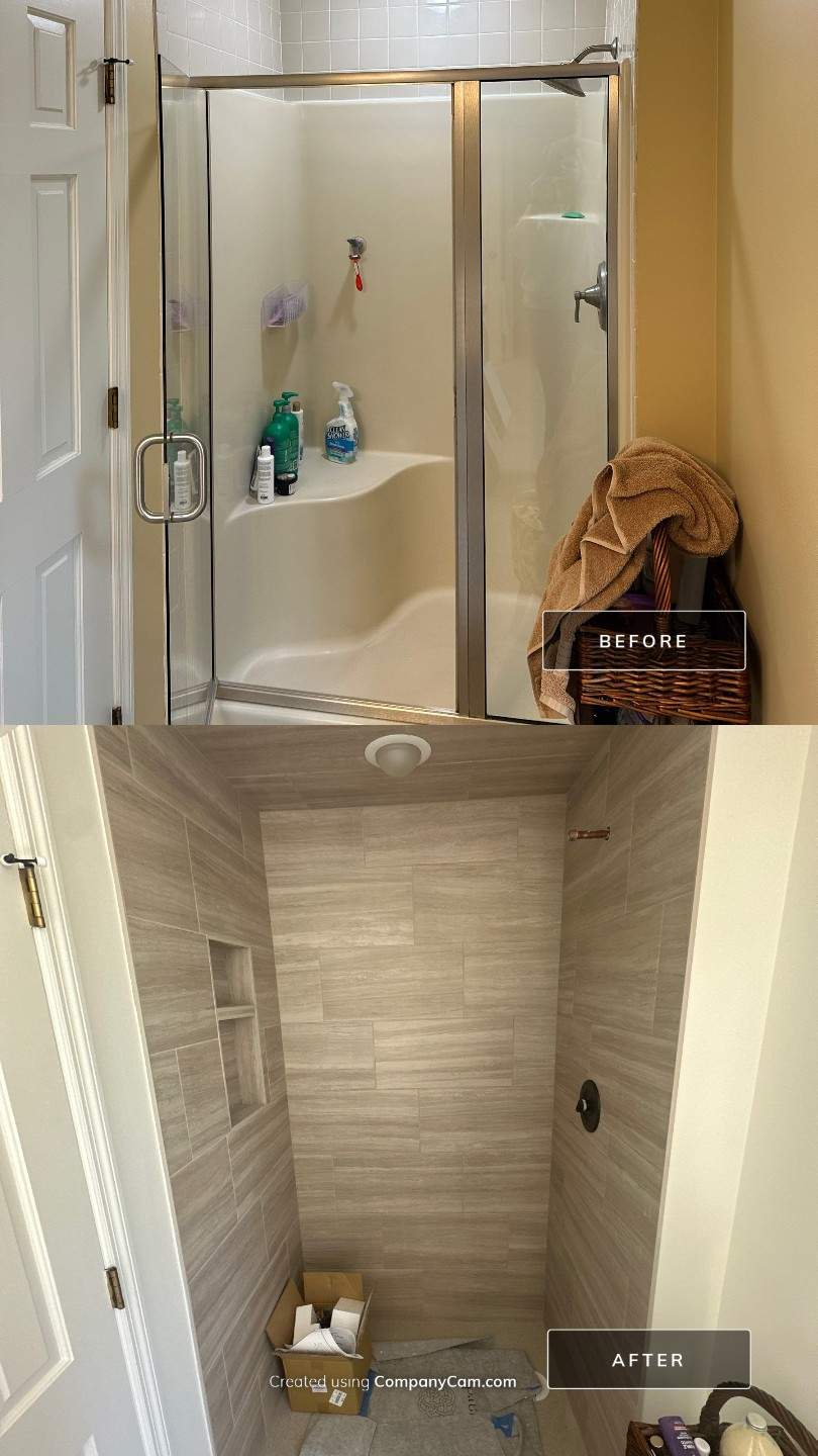 West Omaha Spa-Style Primary Bath Refresh by Bennett Design + Build