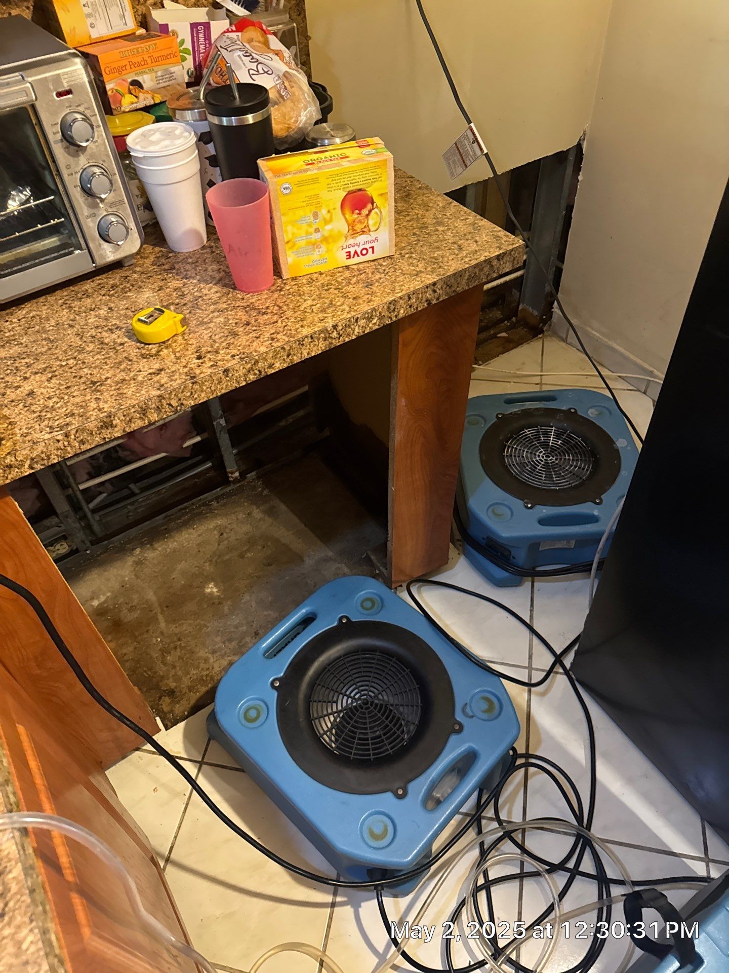 Water Damage using Drying Equipment by SuperClean 