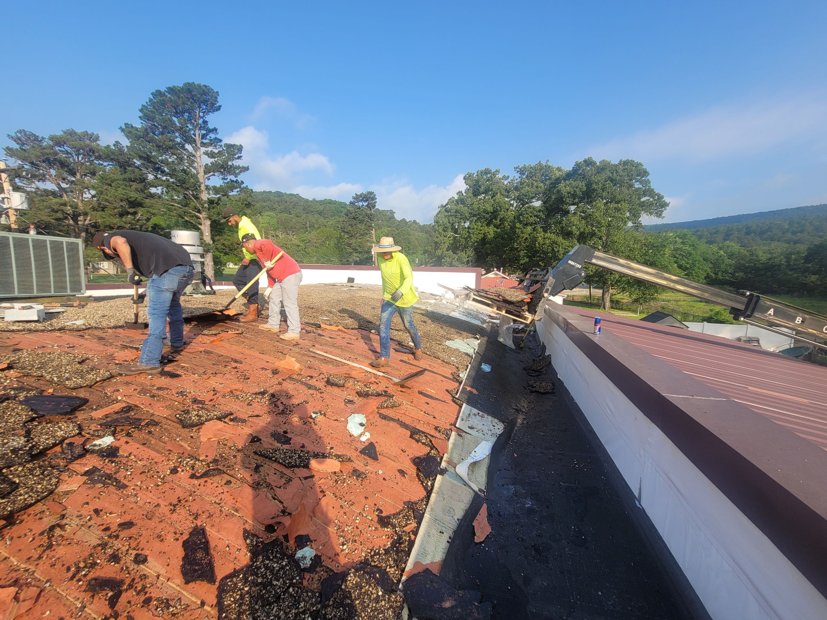 Choctaw Nation Healthcare Center - White Building by Hostetler Roofing