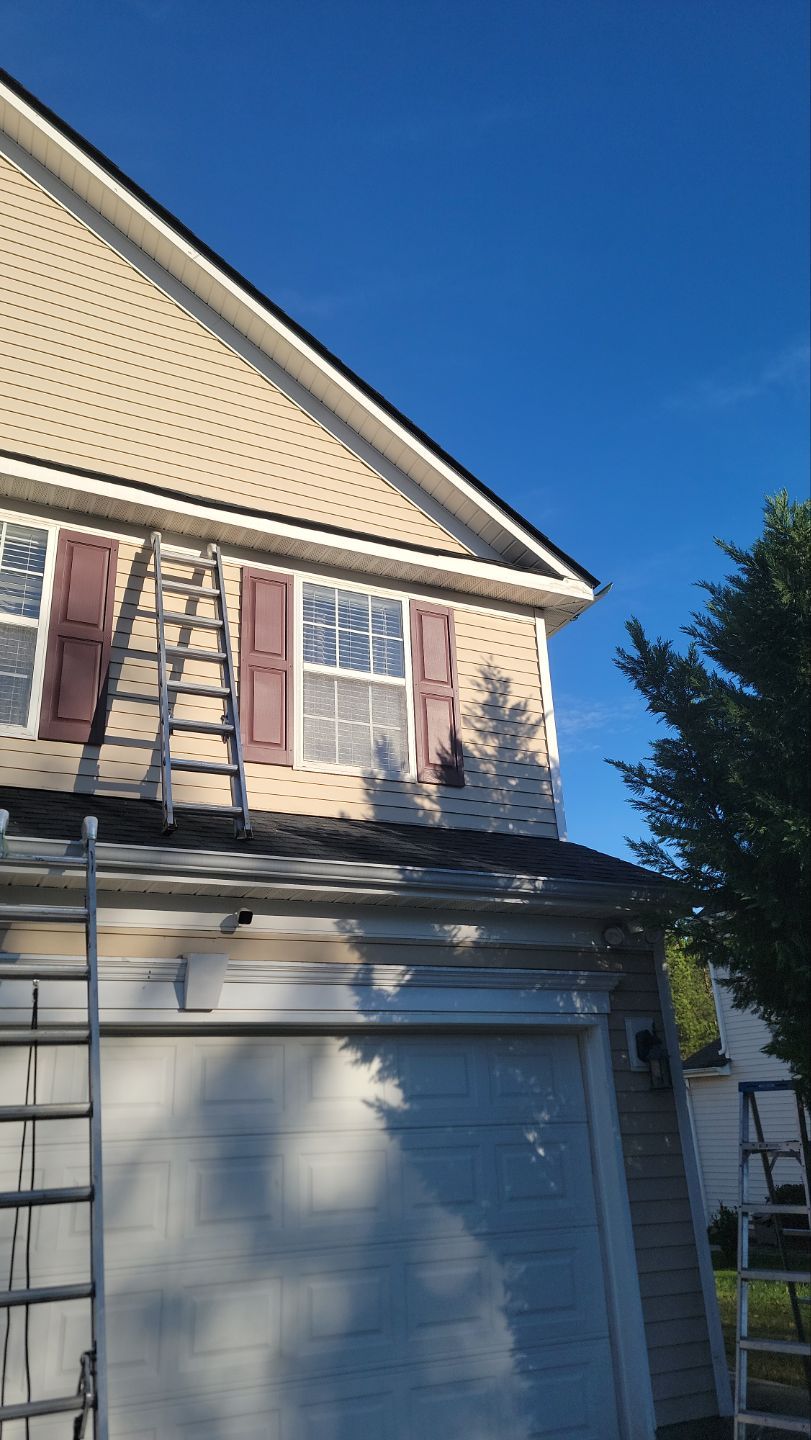 Roof and gutters replacement by hail and wind damage by Just Brilliant Restoration JBR
