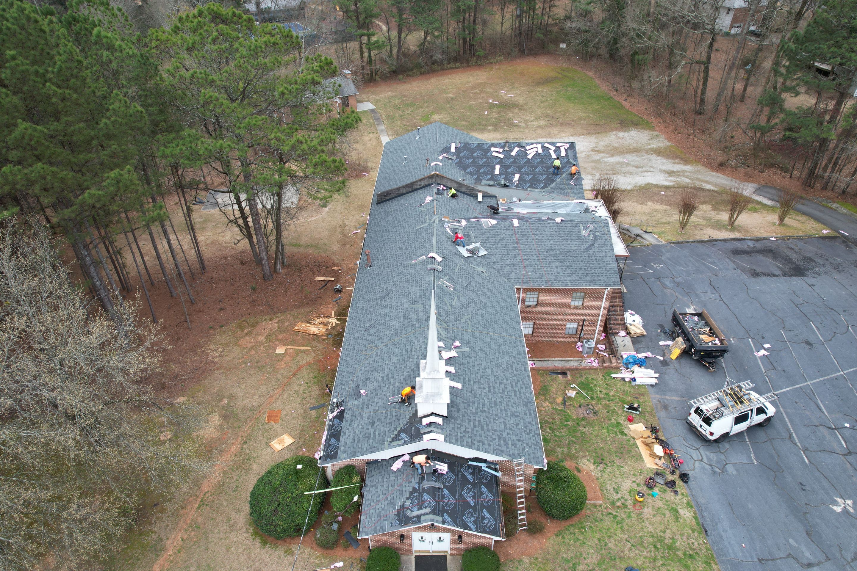 Church Roof Replacement using Owens Corning by Inspector Roofing and Restoration