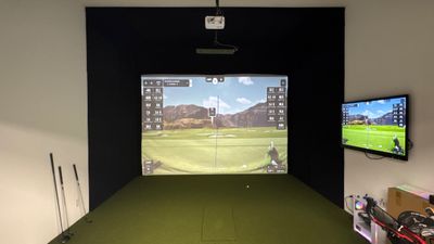 A Custom Golf Sim Made To Fit The Entire Room
