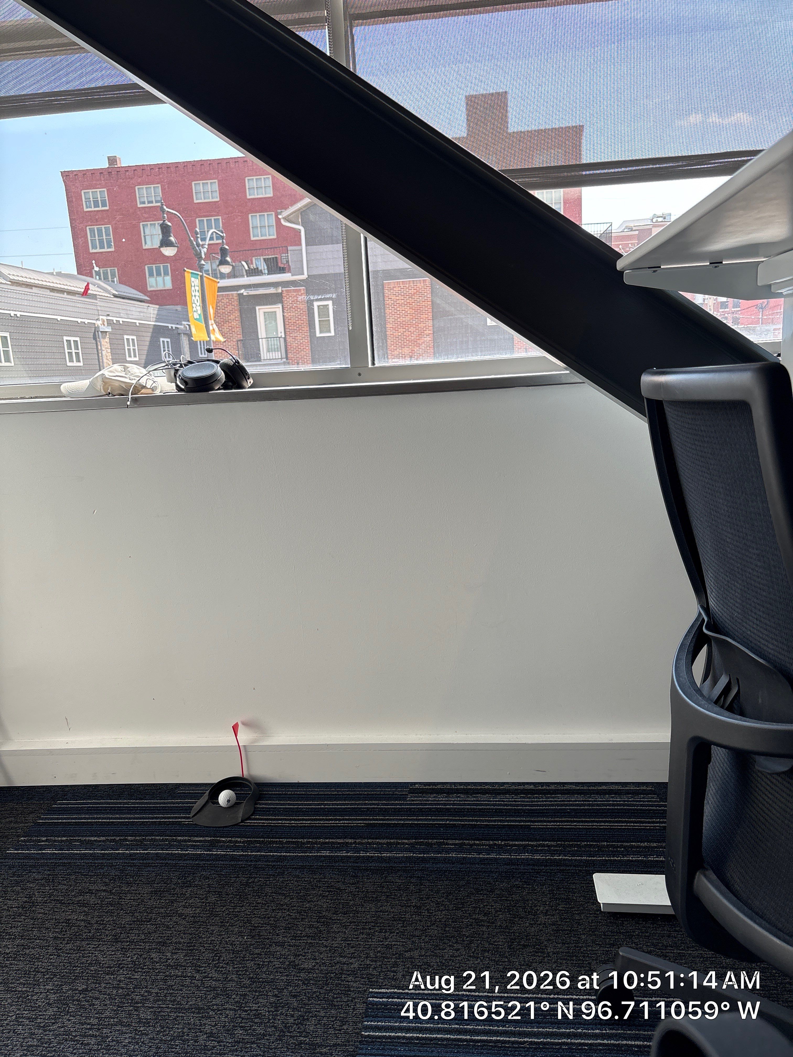 Lincoln Office Renovation Featuring Architectural Wood Baffles and Window Repair by CompanyCam Sales Demo