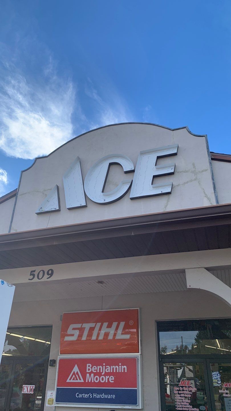 Flush Mount Channel Letters for Tavares Carter's Ace Hardware by SignCrafters